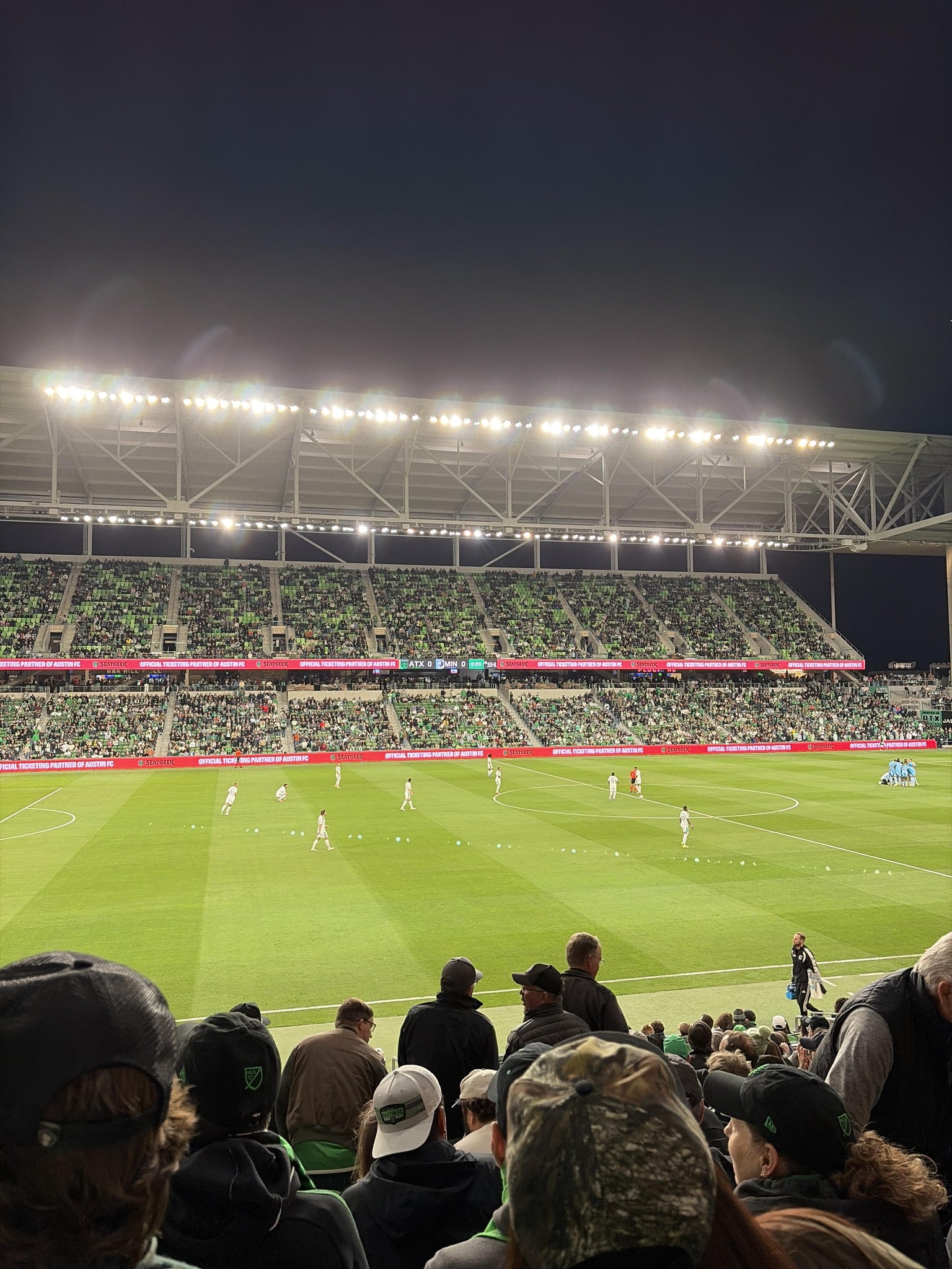 Real Fan View taken from Lexus Club 115 at Q2 Stadium by Josh B