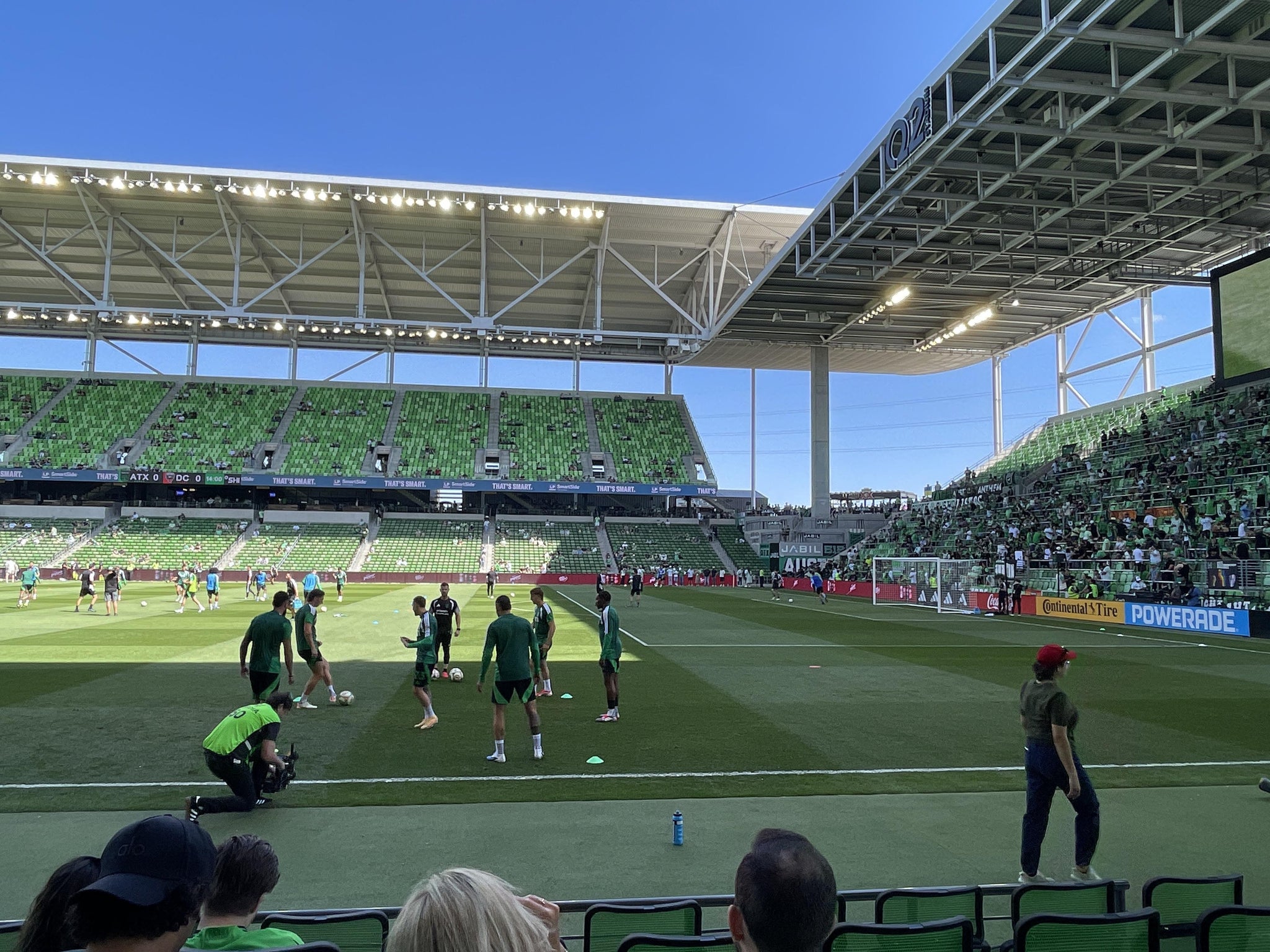 Real Fan View taken from Q 2 Field Club 2 at Q2 Stadium by Grayson J