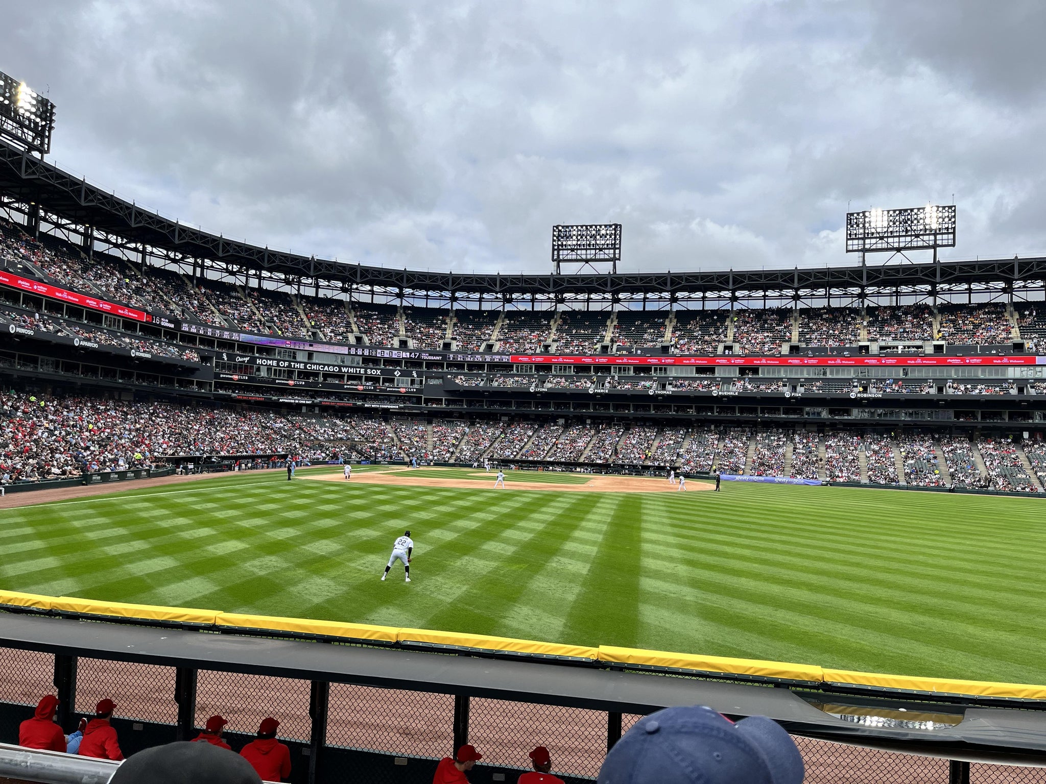 Real Fan View taken from Section 105 at Rate Field by Allan L