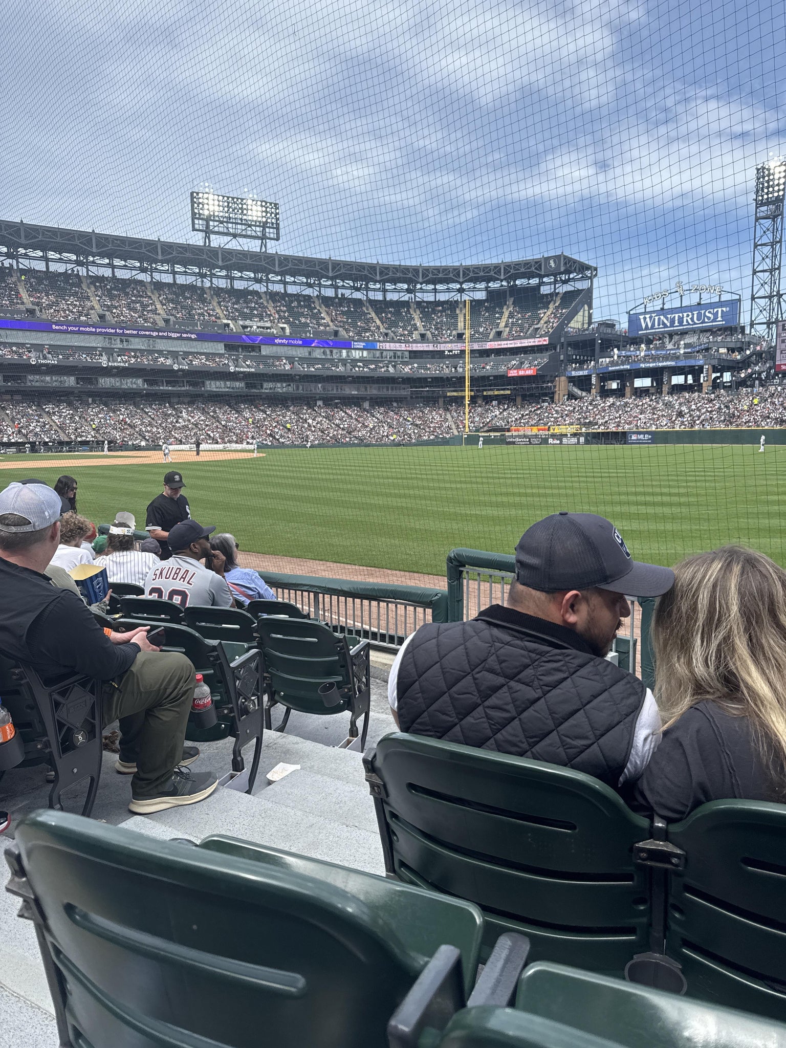Real Fan View taken from Section 110 at Rate Field by Ashley F
