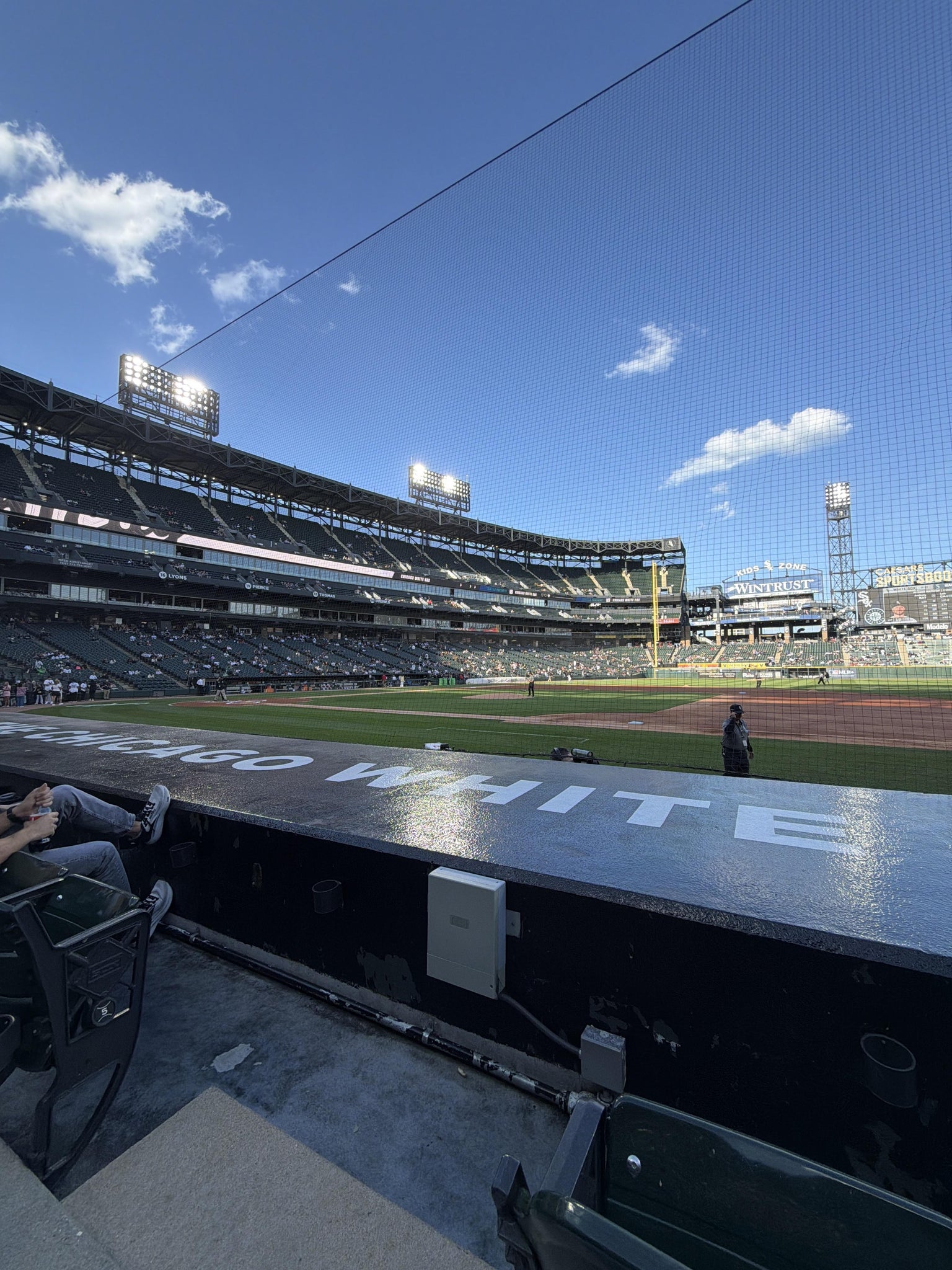 Real Fan View taken from Section 122 at Rate Field by Michael C