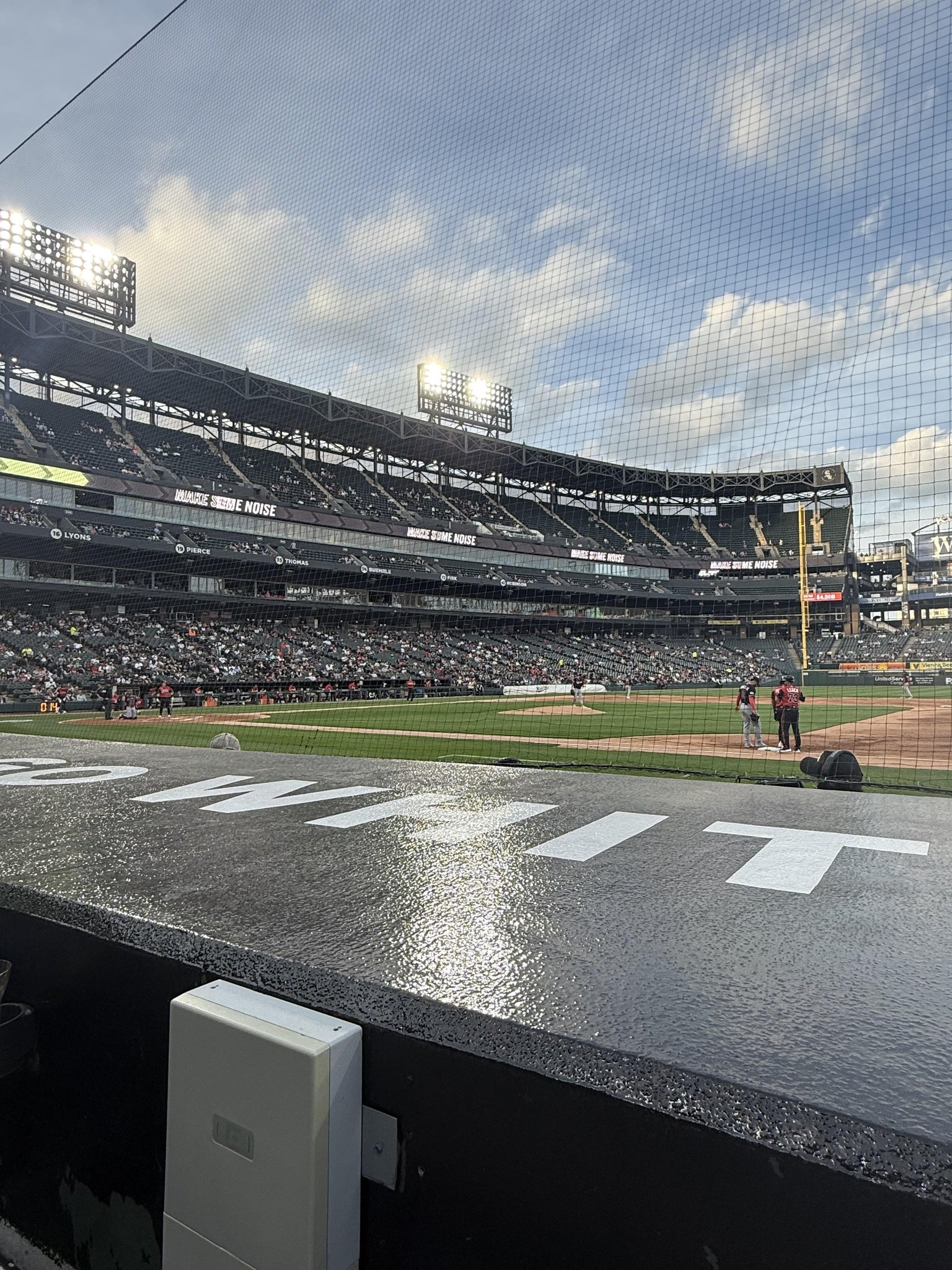 Real Fan View taken from Section 122 at Rate Field by Melany J