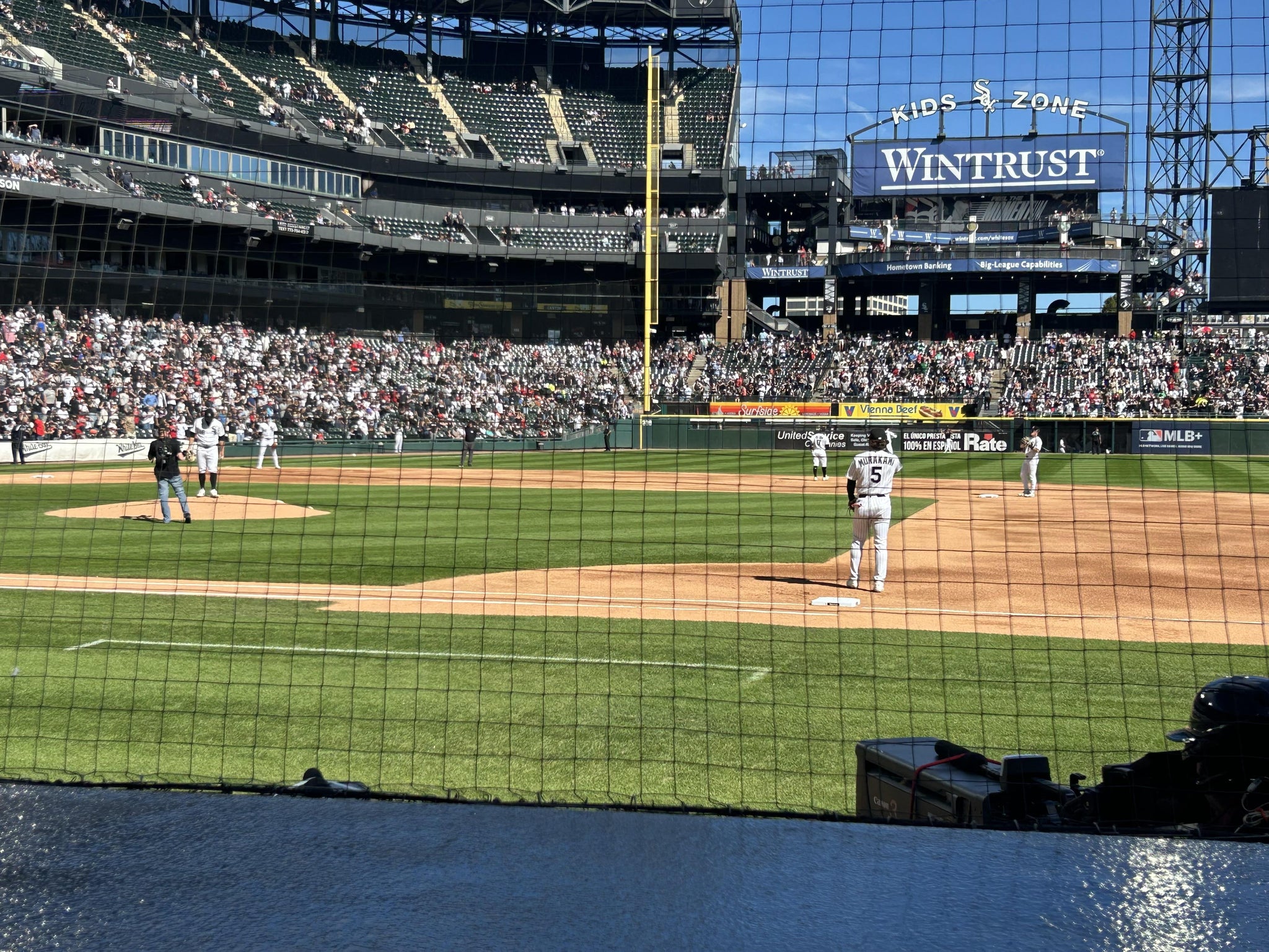 Real Fan View taken from Section 123 at Rate Field by Steve N