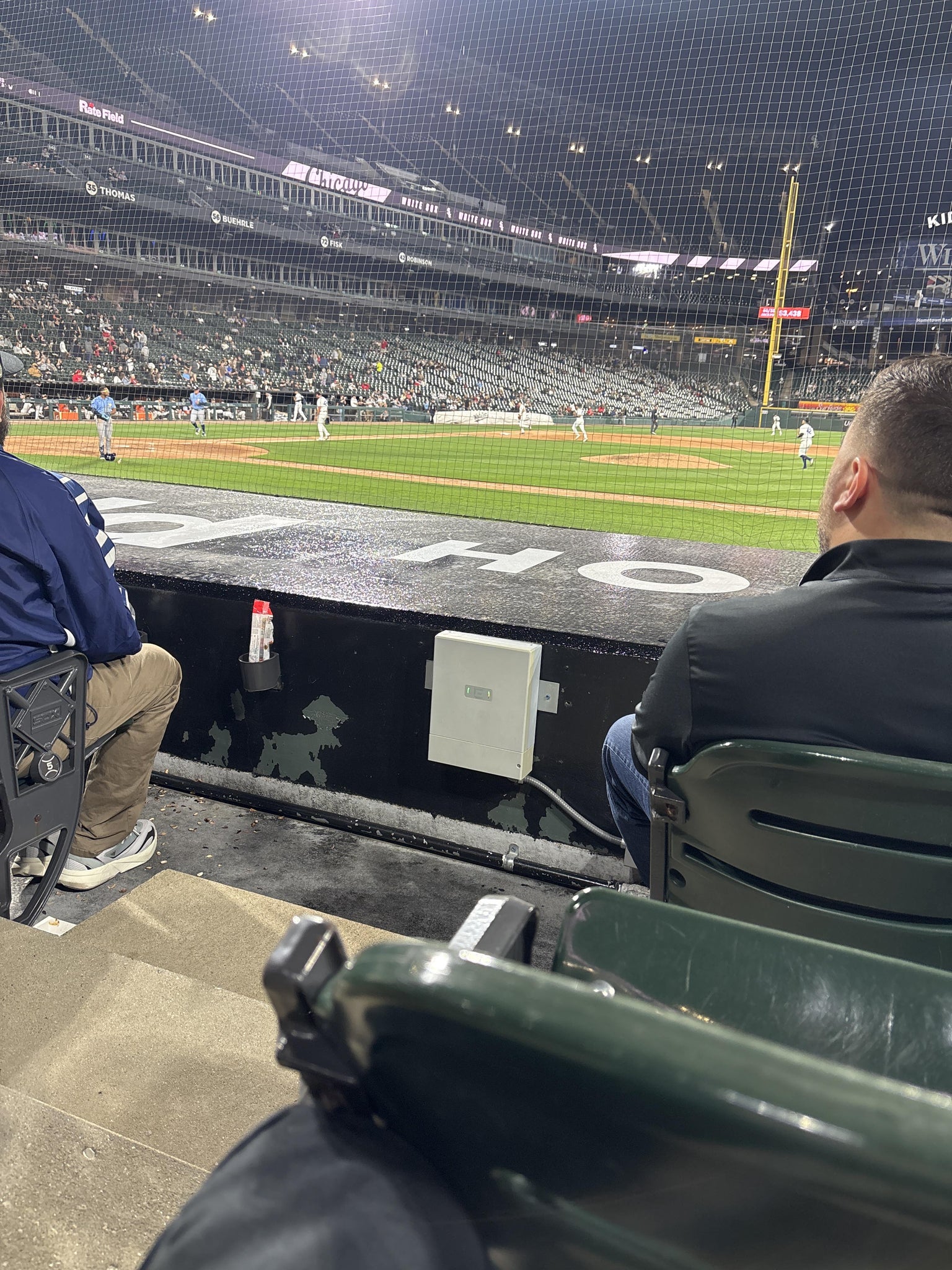 Real Fan View taken from Section 124 at Rate Field by Felipe A