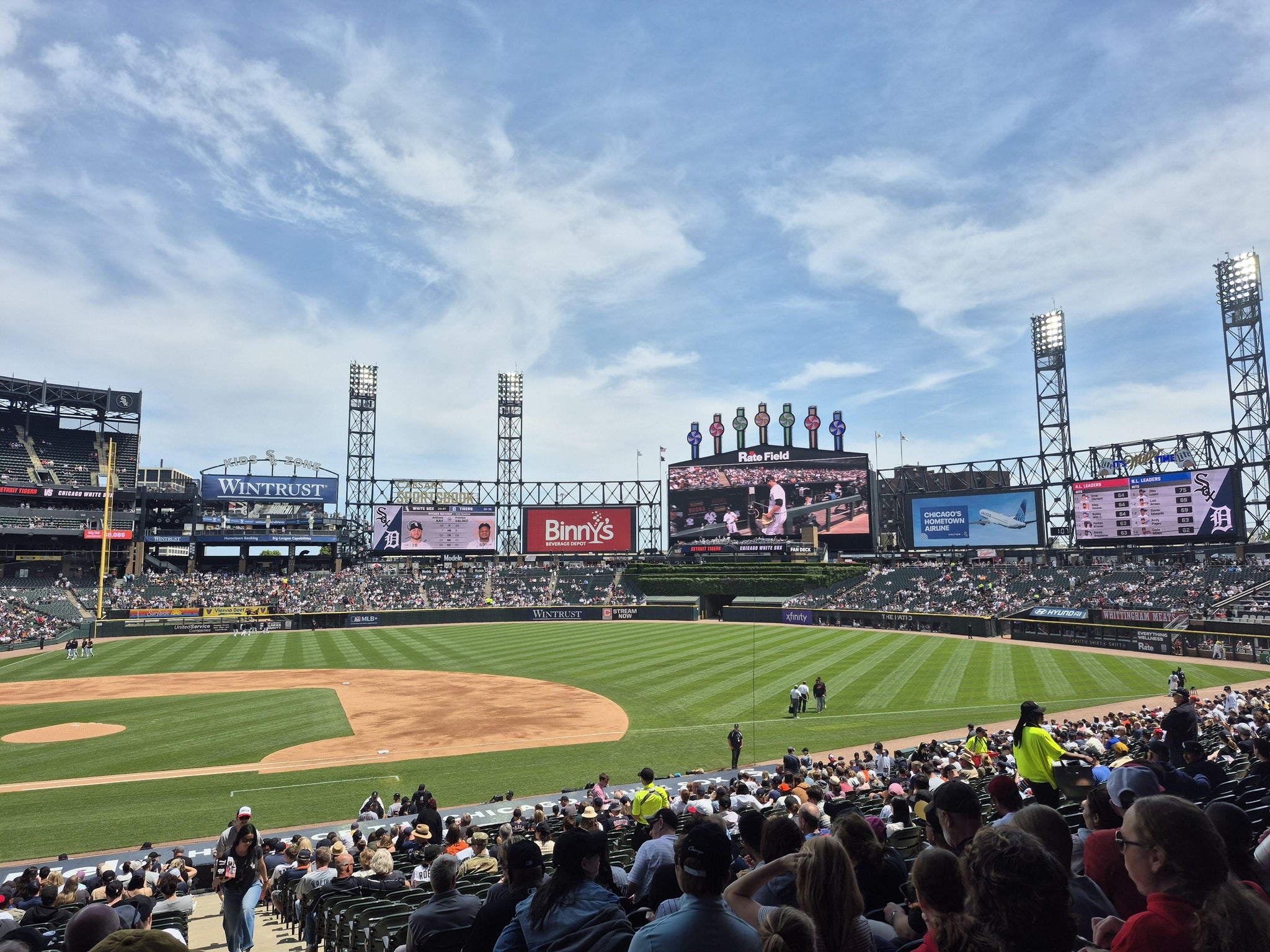 Real Fan View taken from Section 125 at Rate Field by Marc C