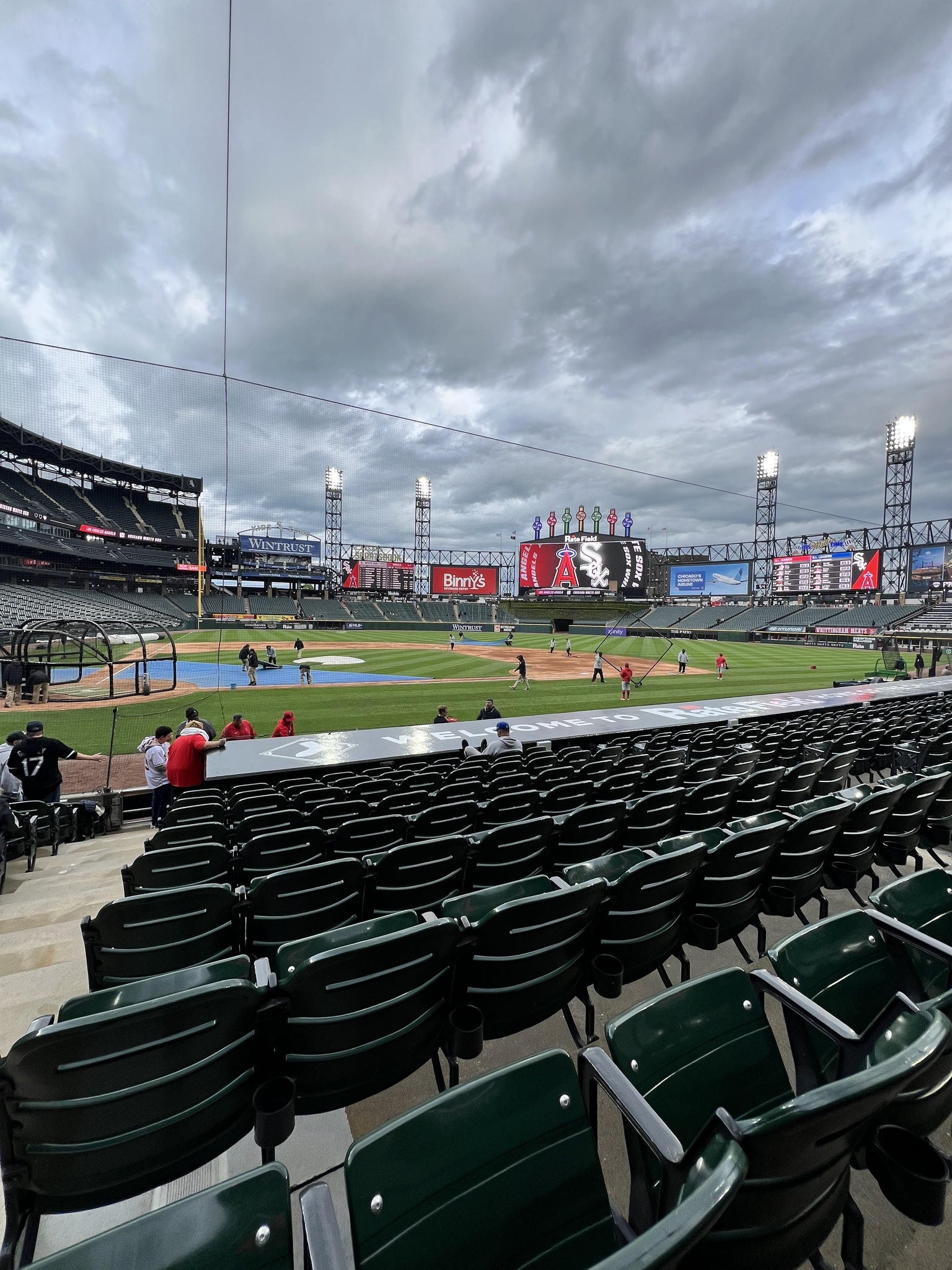 Real Fan View taken from Section 127 at Rate Field by Gary H