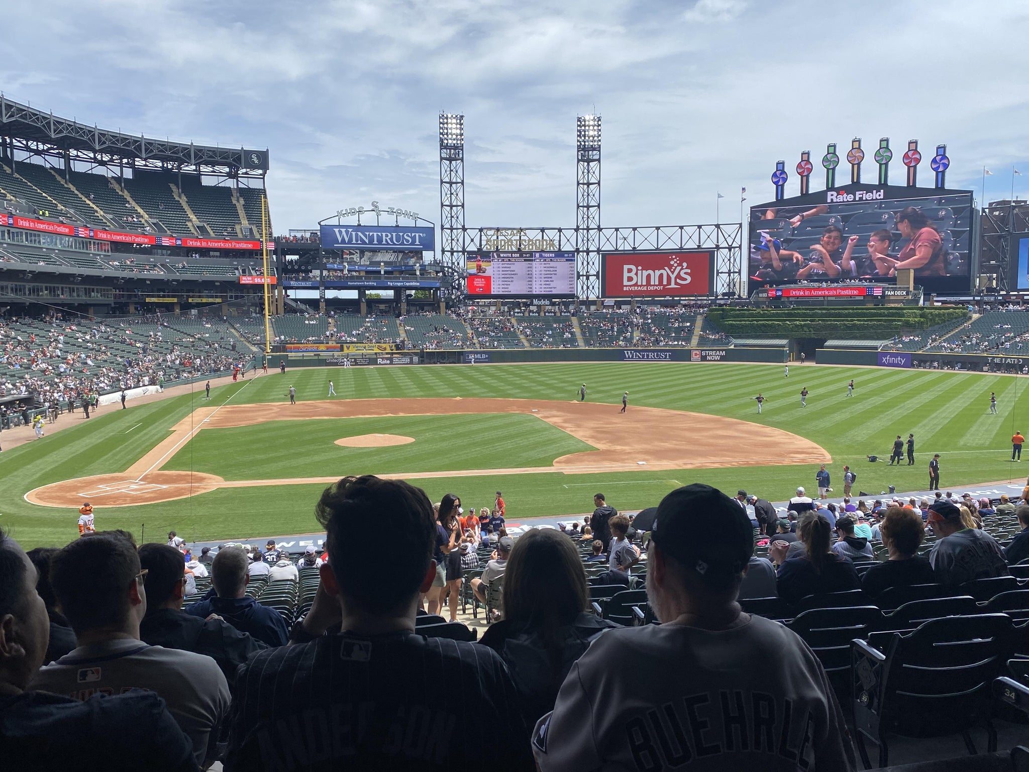 Real Fan View taken from Section 127 at Rate Field by Jeffrey R