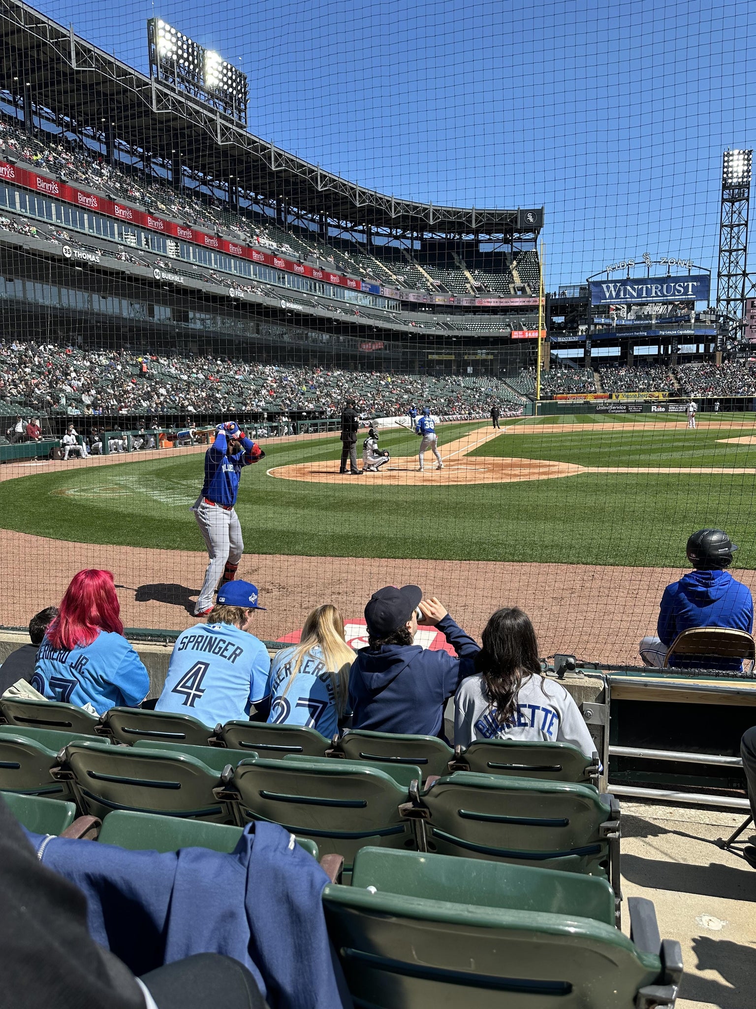Real Fan View taken from Section 128 at Rate Field by Andreas P