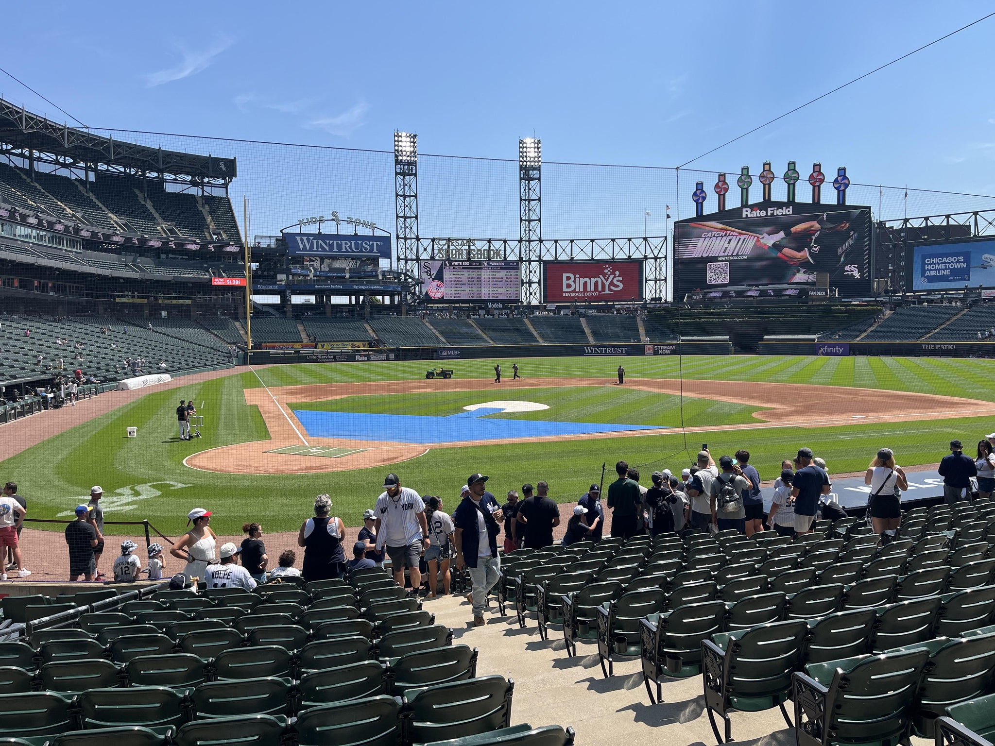 Real Fan View taken from Section 129 at Rate Field by Rebecca F