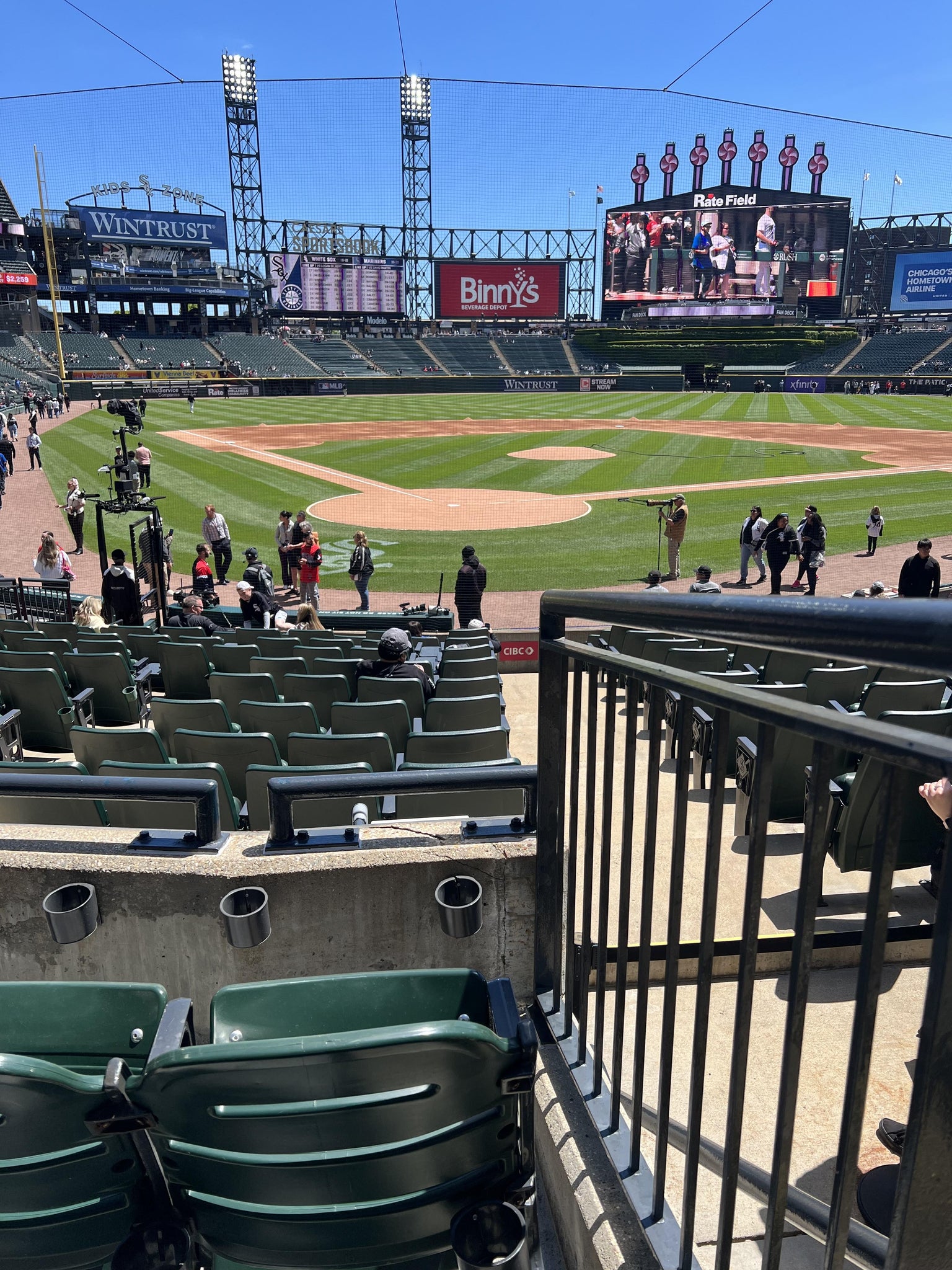 Real Fan View taken from Section 131 at Rate Field by Mike S
