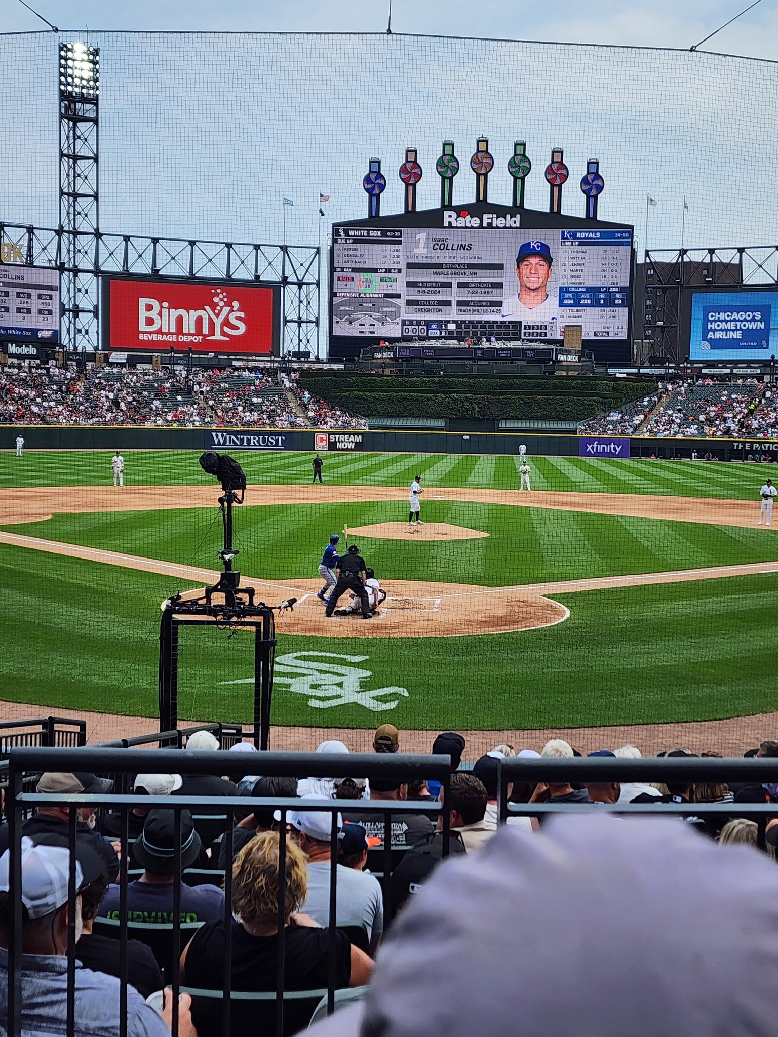 Real Fan View taken from Section 132 at Rate Field by Wesley O