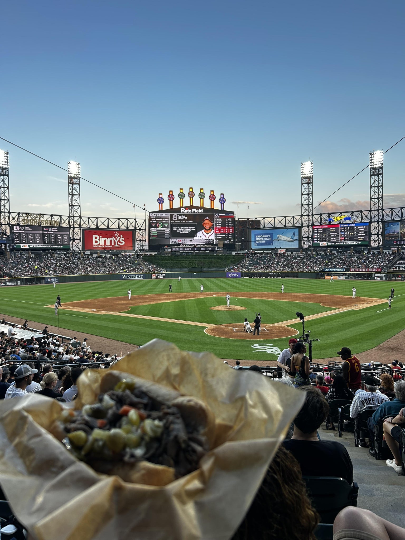 Real Fan View taken from Section 133 at Rate Field by Isaac R