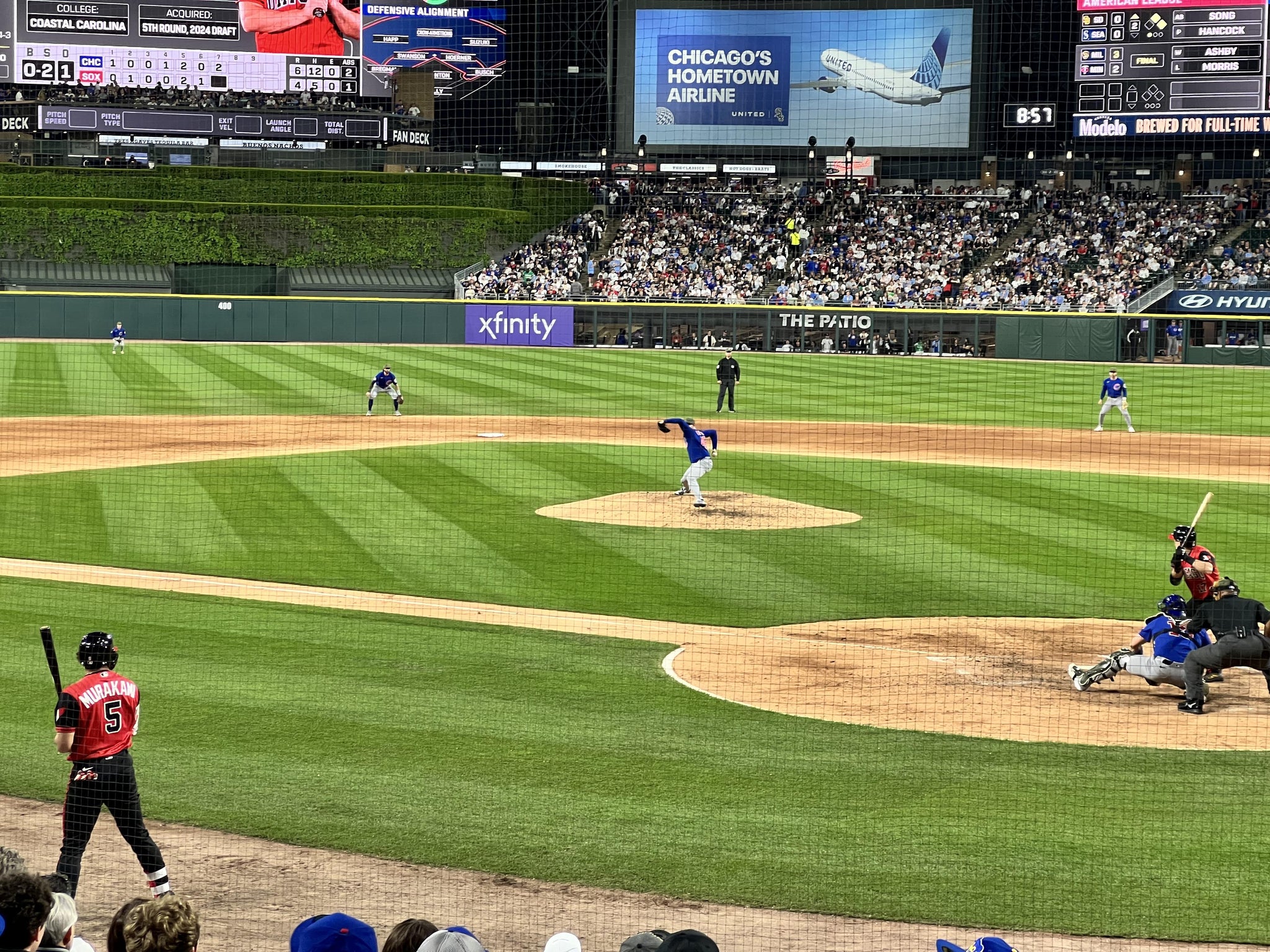 Real Fan View taken from Section 134 at Rate Field by Greg M