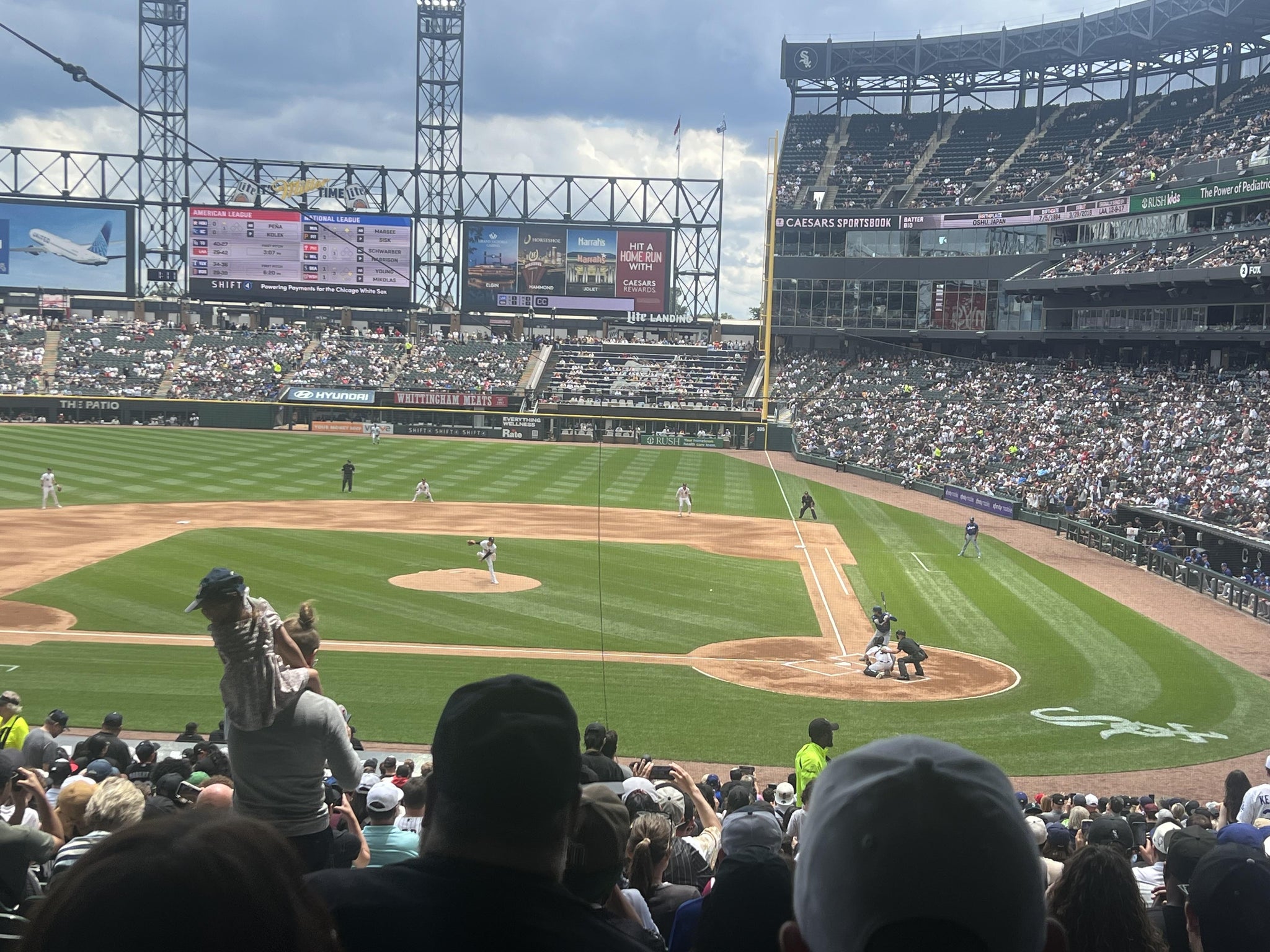 Real Fan View taken from Section 136 at Rate Field by Laury b H