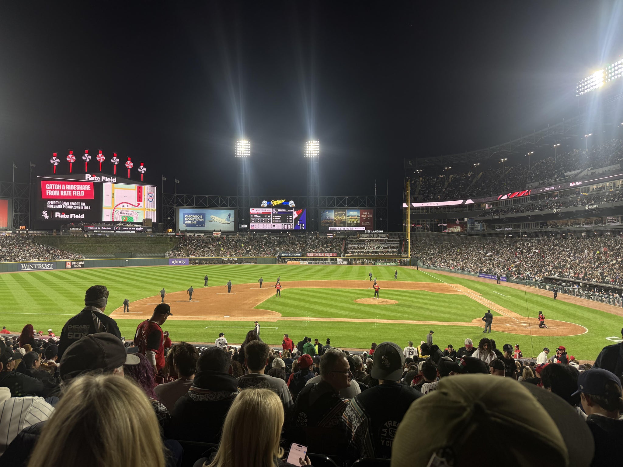 Real Fan View taken from Section 138 at Rate Field by Diana G