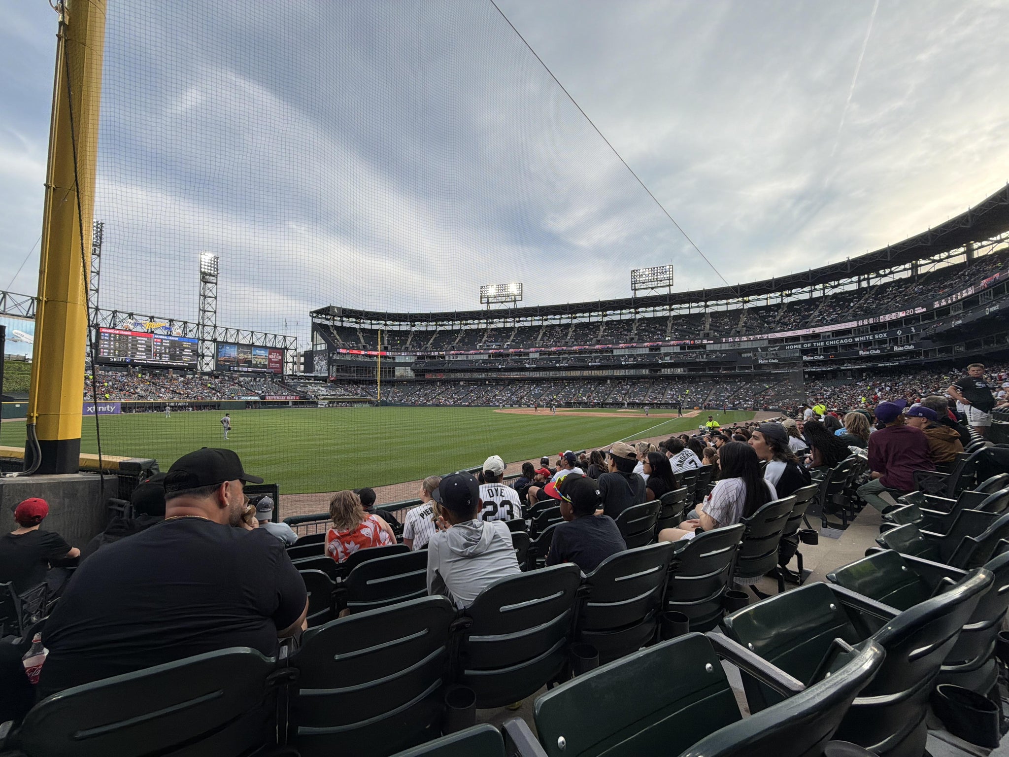 Real Fan View taken from Section 154 at Rate Field by Edgar V