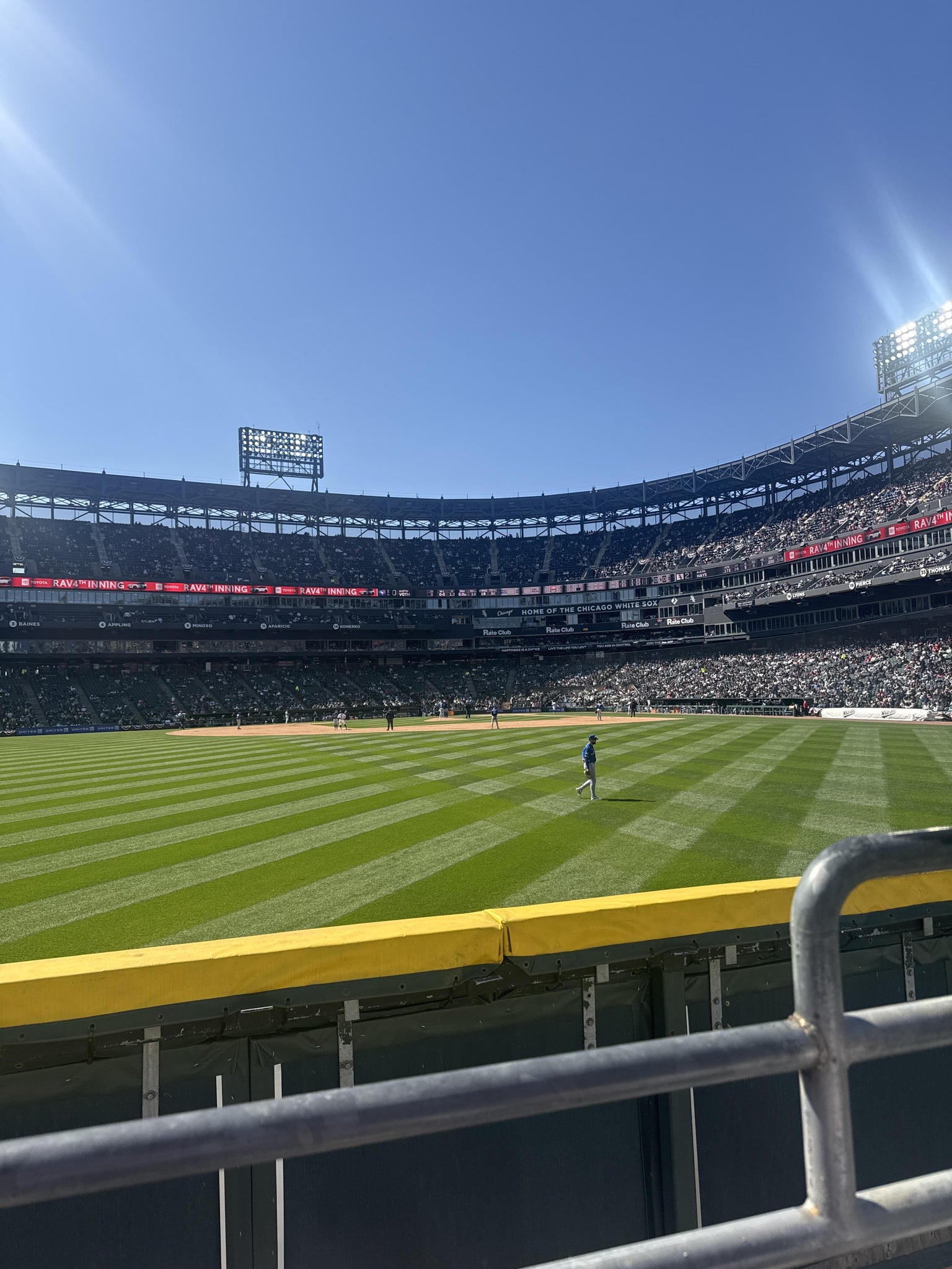 Real Fan View taken from Section 161 at Rate Field by Kristian M