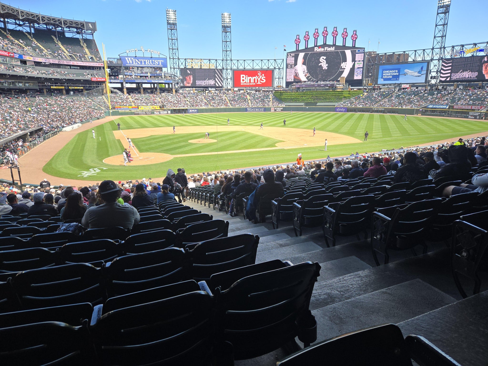 Real Fan View taken from Section 162 at Rate Field by Rick A