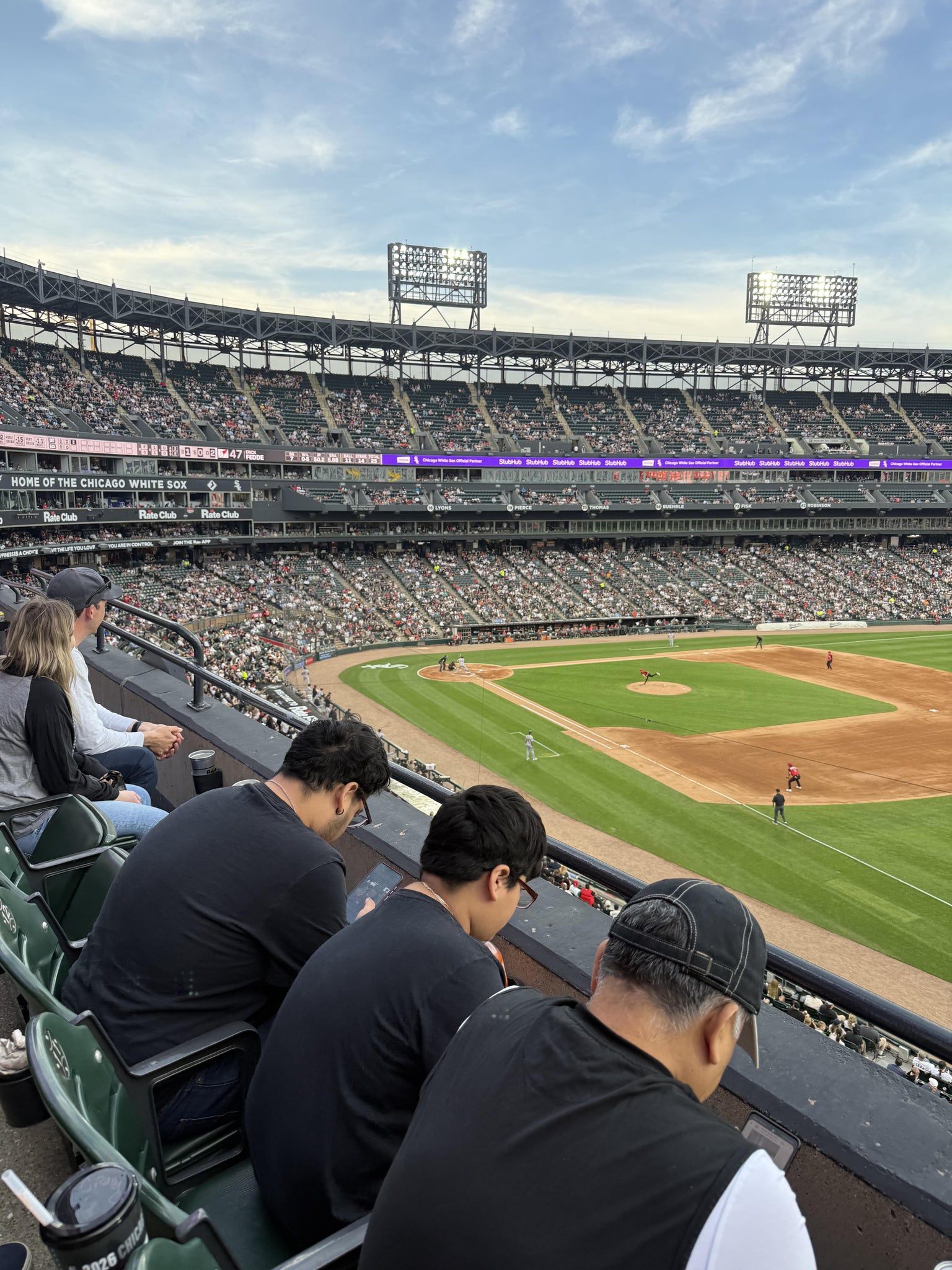 Real Fan View taken from Section 316 at Rate Field by Joel C