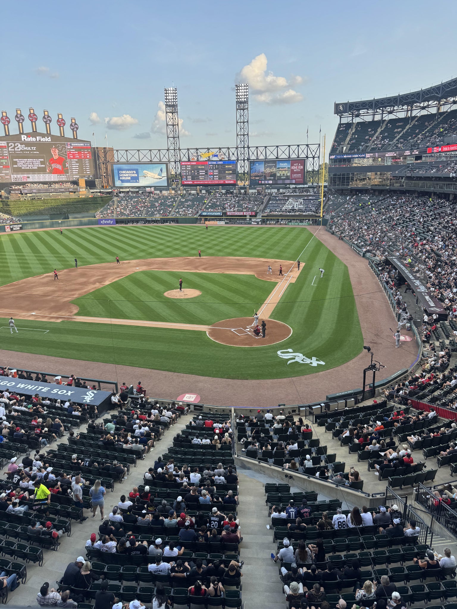 Real Fan View taken from Section 334 at Rate Field by Carol F