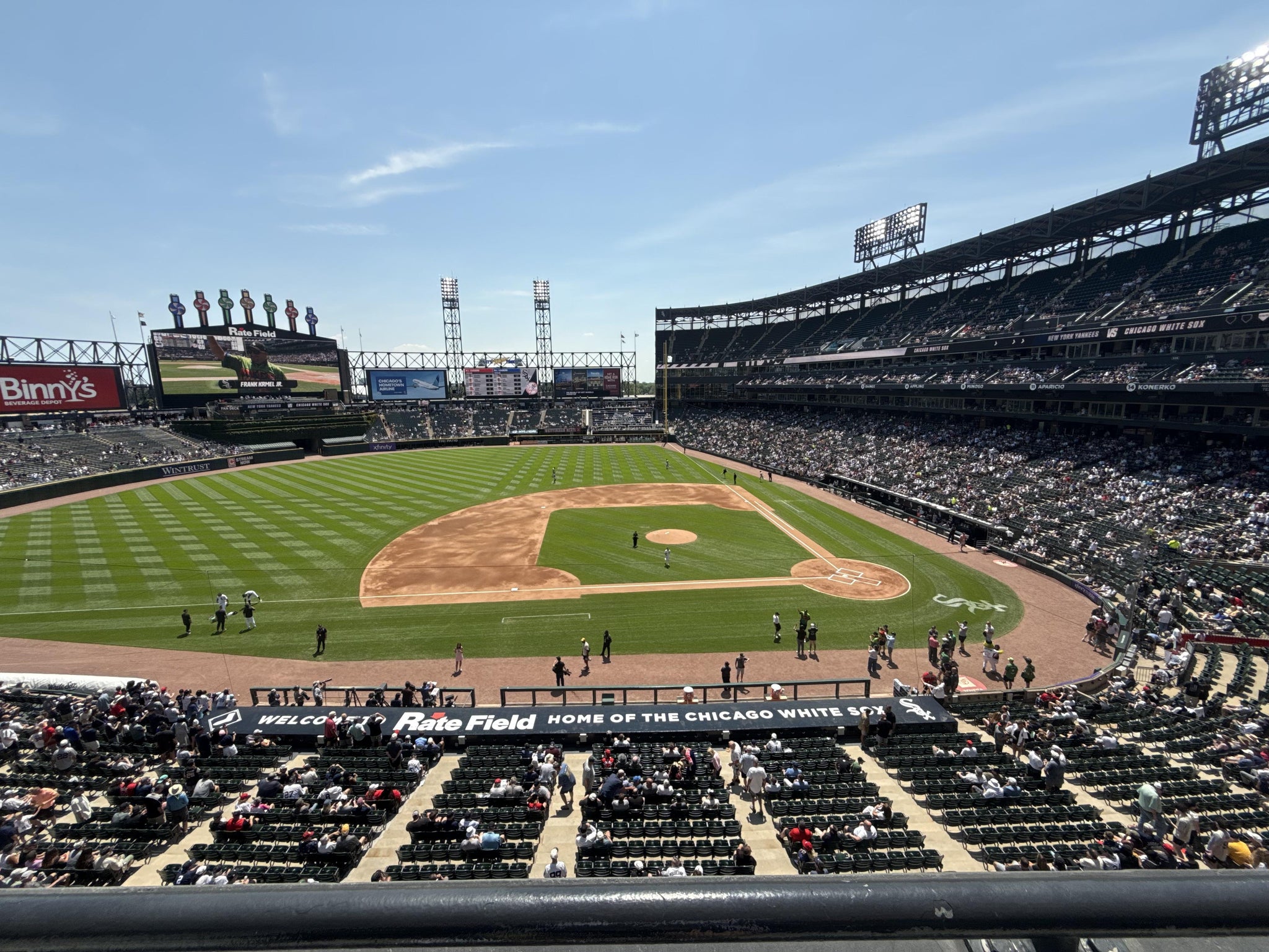 Real Fan View taken from Section 338 at Rate Field by Rachel S
