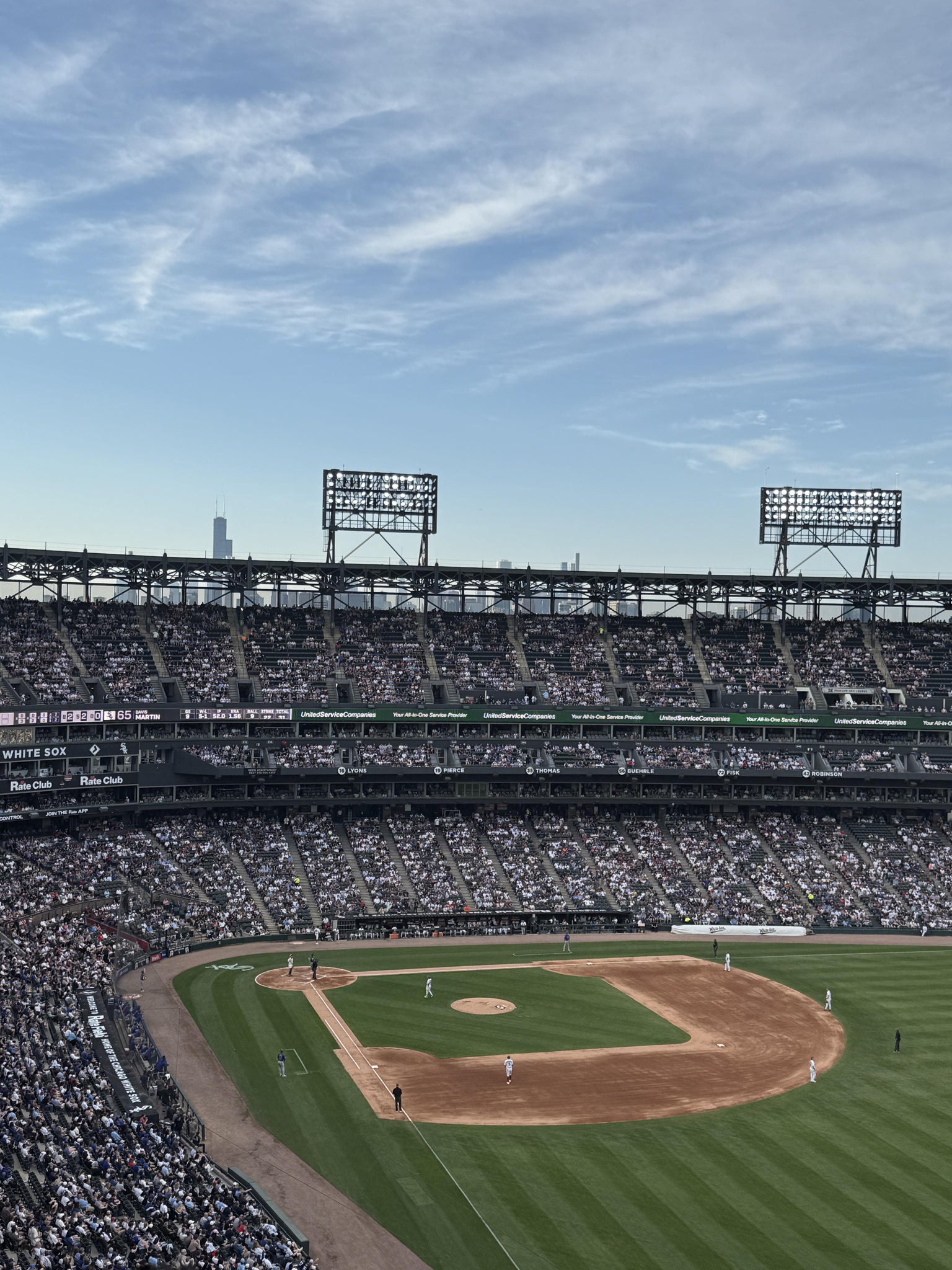 Real Fan View taken from Section 508 at Rate Field by Emily S