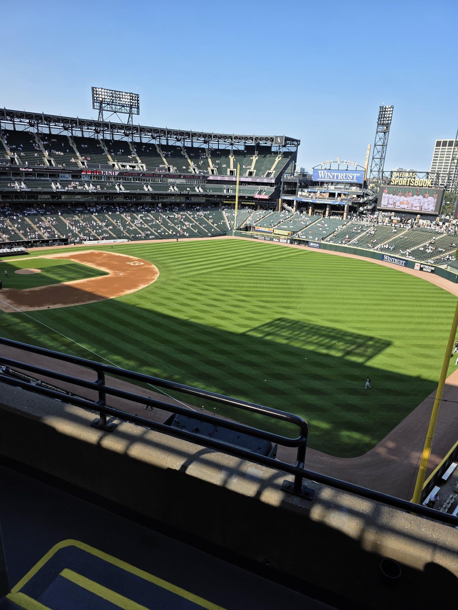 Real Fan View taken from Section 510 at Rate Field by Luis G