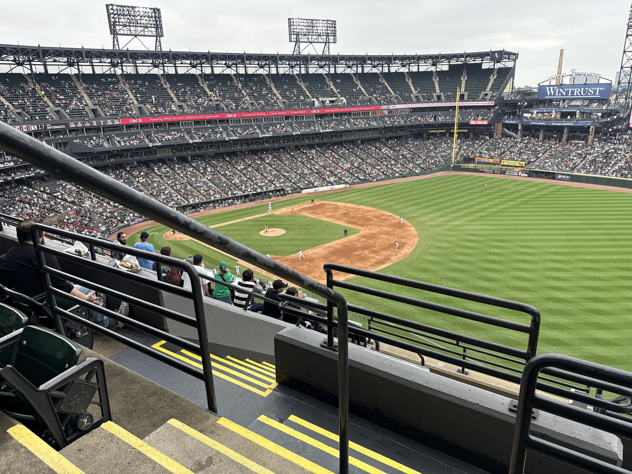 Real Fan View taken from Section 514 at Rate Field by Brent A