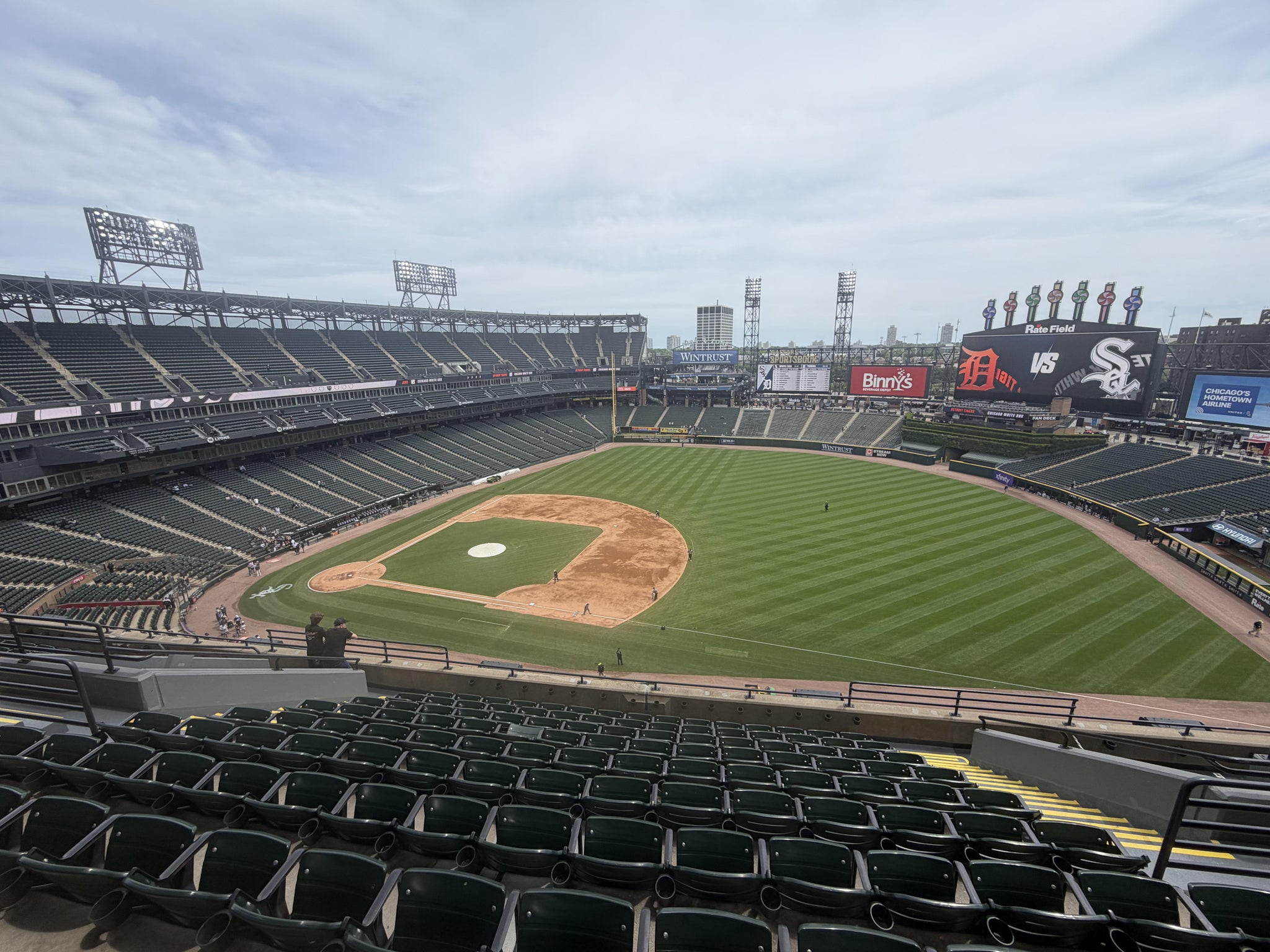 Real Fan View taken from Section 520 at Rate Field by Christopher W