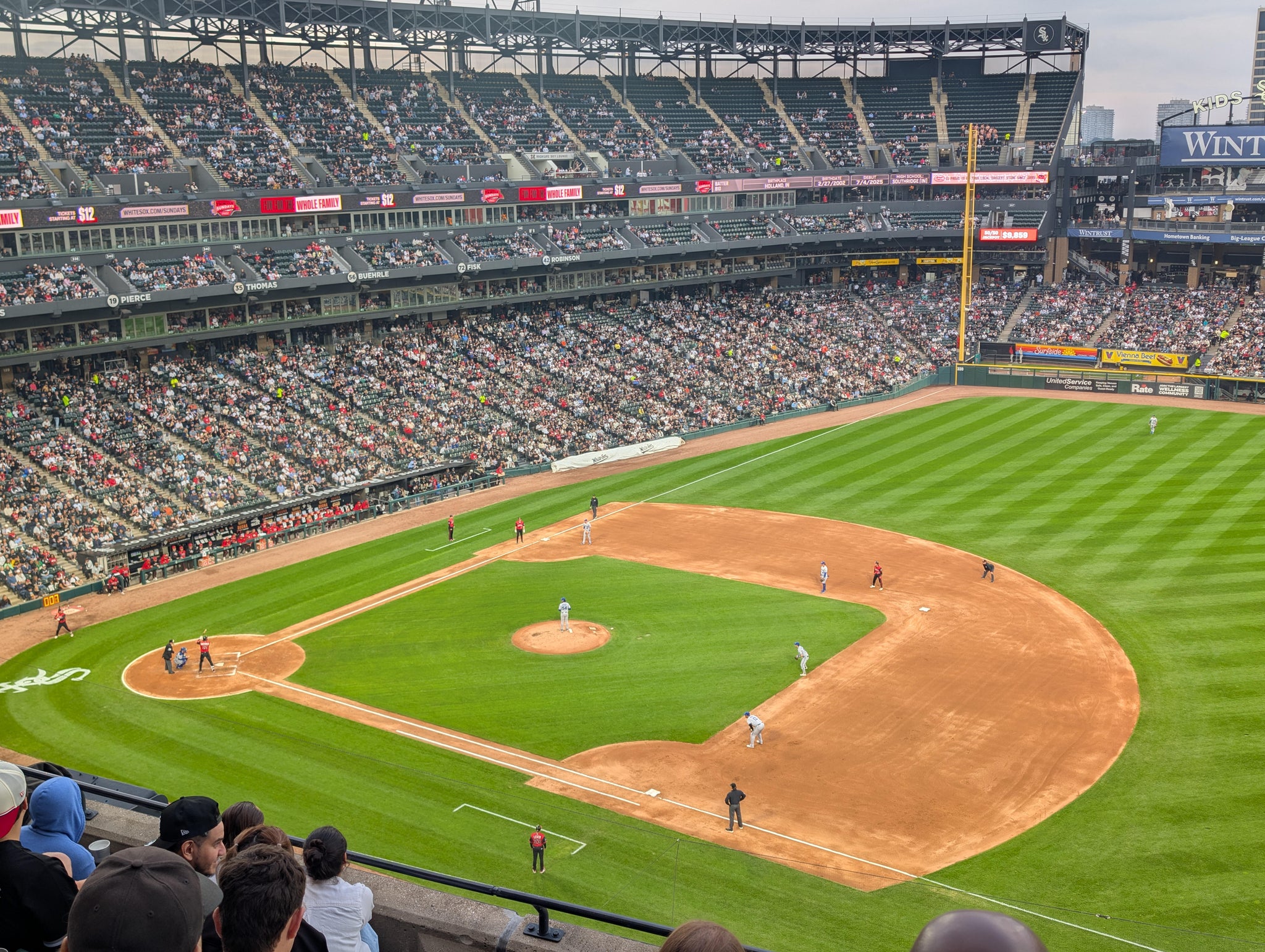Real Fan View taken from Section 520 at Rate Field by Corey F