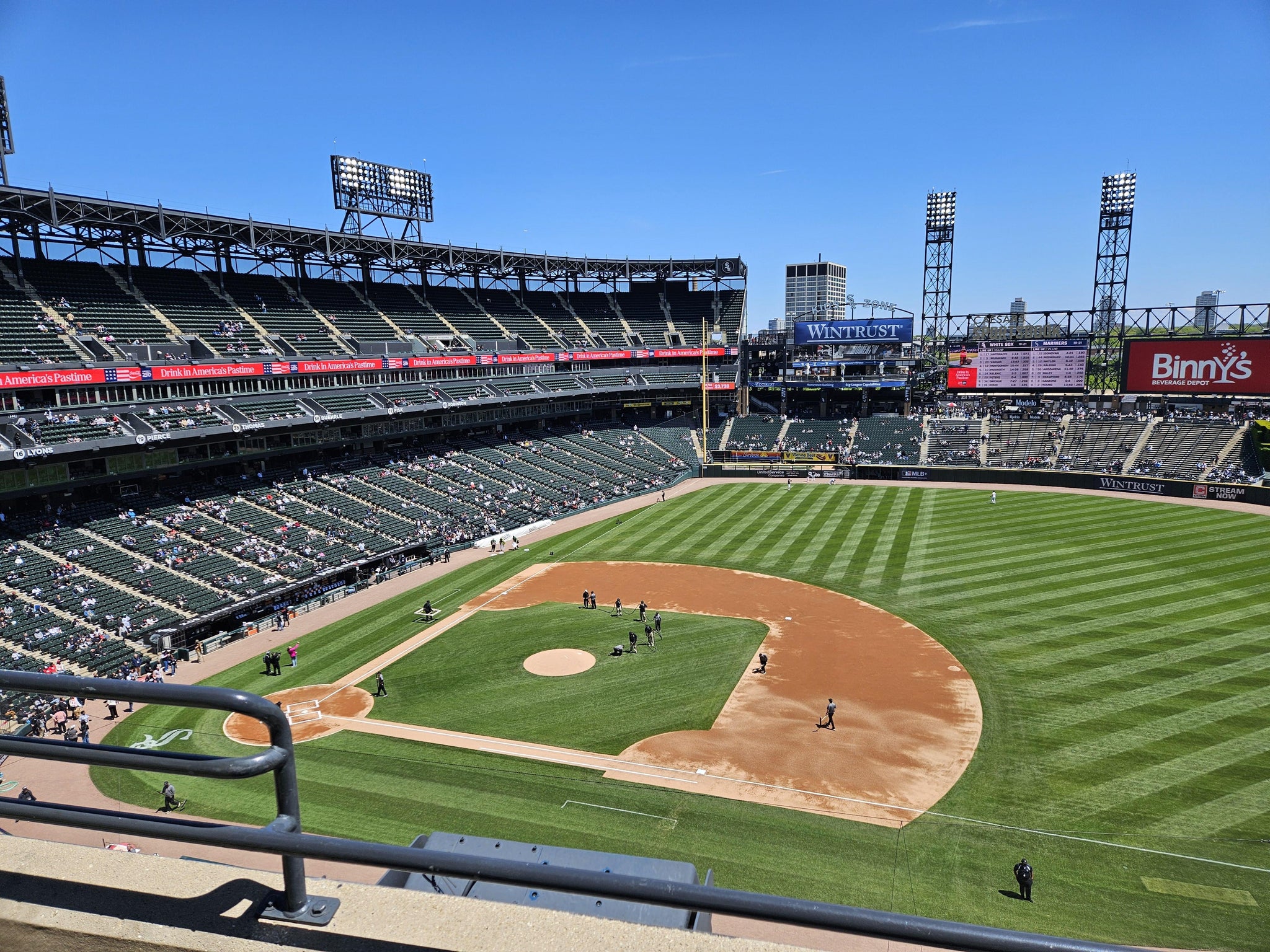 Real Fan View taken from Section 522 at Rate Field by Donna M