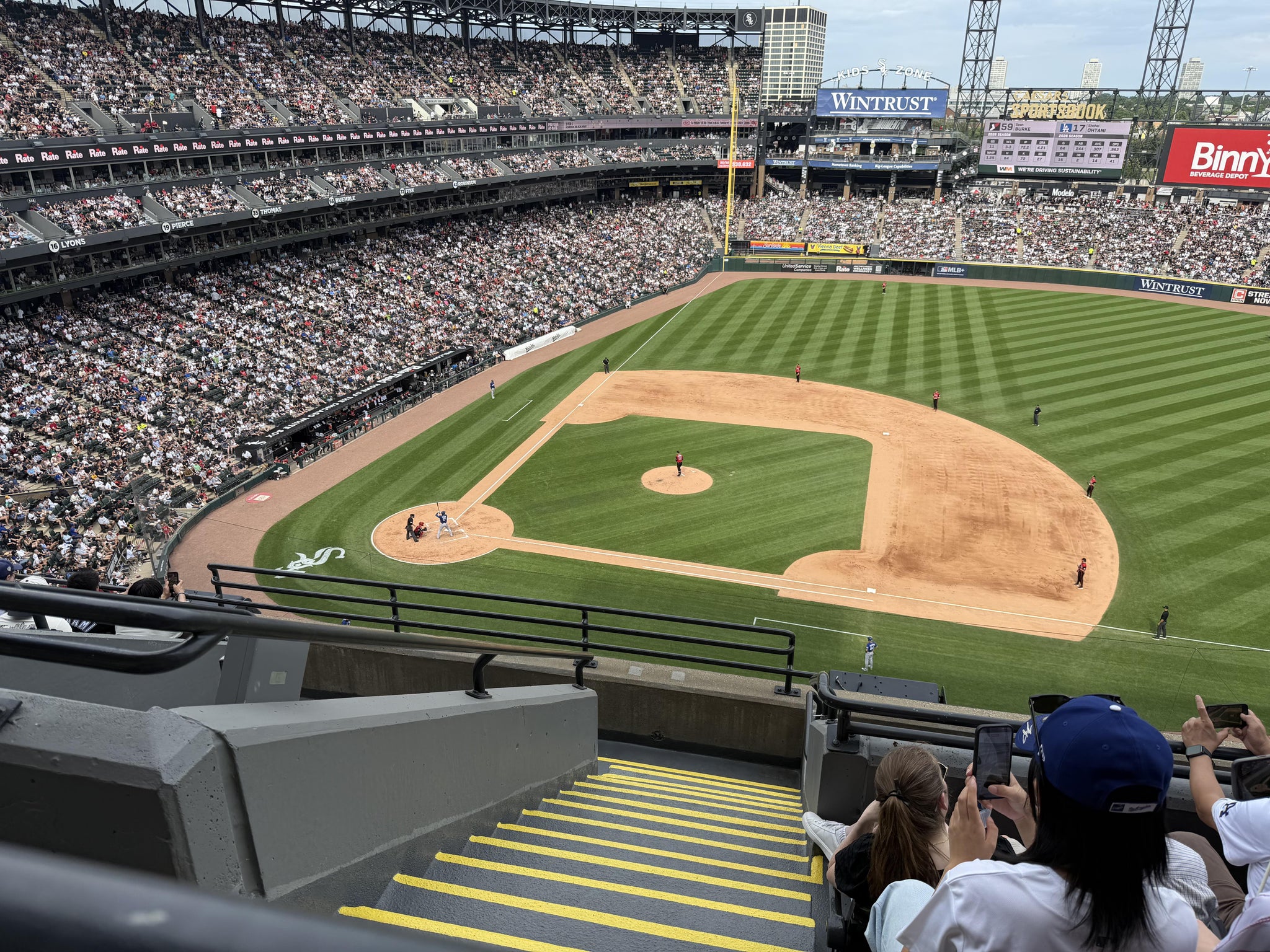 Real Fan View taken from Section 524 at Rate Field by Victoria B