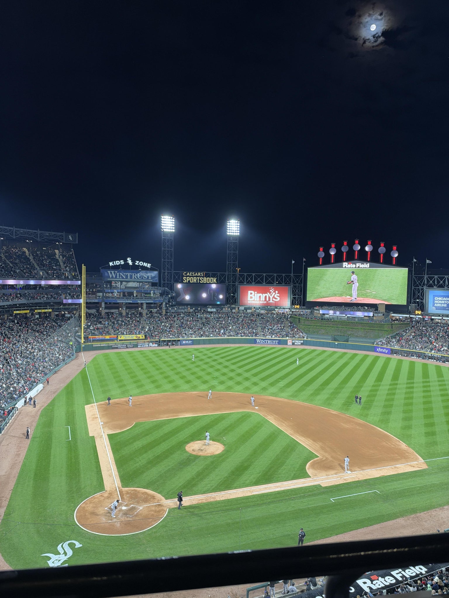 Real Fan View taken from Section 528 at Rate Field by Jasmine S