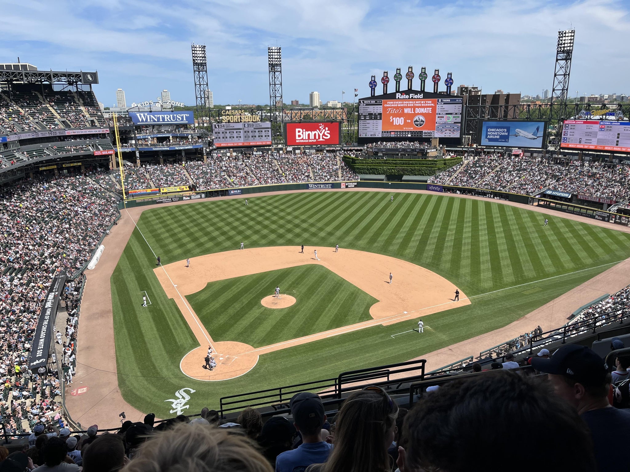 Real Fan View taken from Section 529 at Rate Field by John C