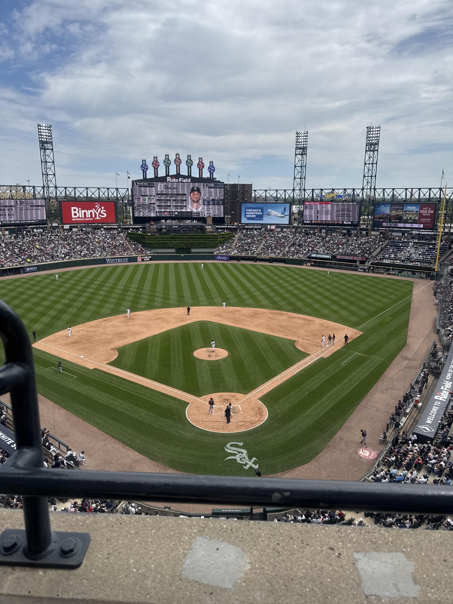 Real Fan View taken from Section 533 at Rate Field by Alma R