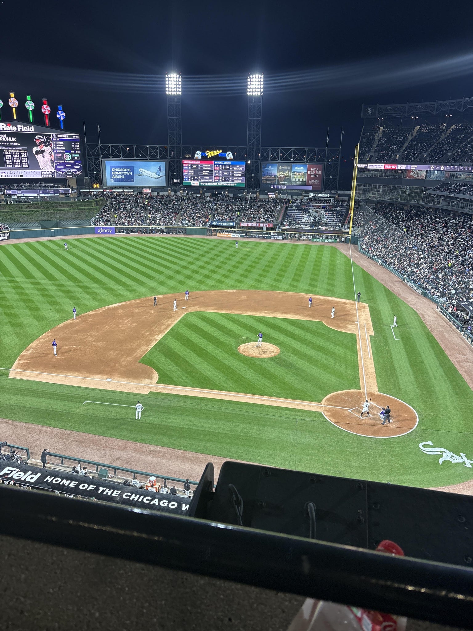 Real Fan View taken from Section 537 at Rate Field by Alex S