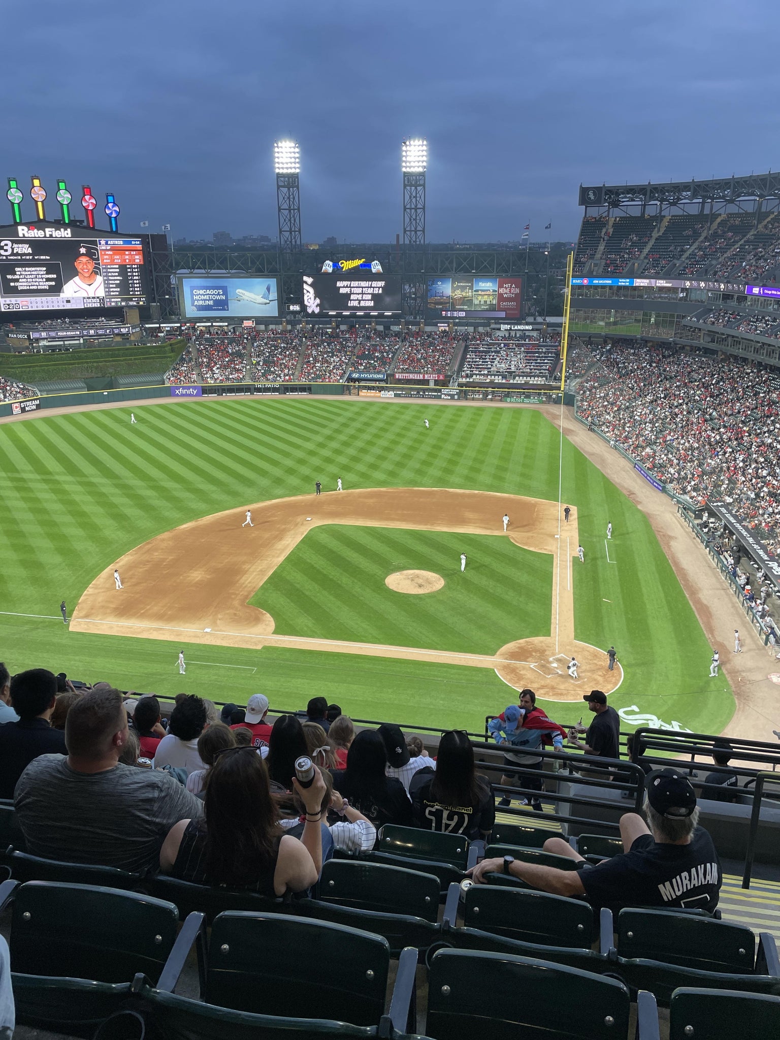 Vue réelle des fans prise de la Section 537 au site Rate Field par Ashley S