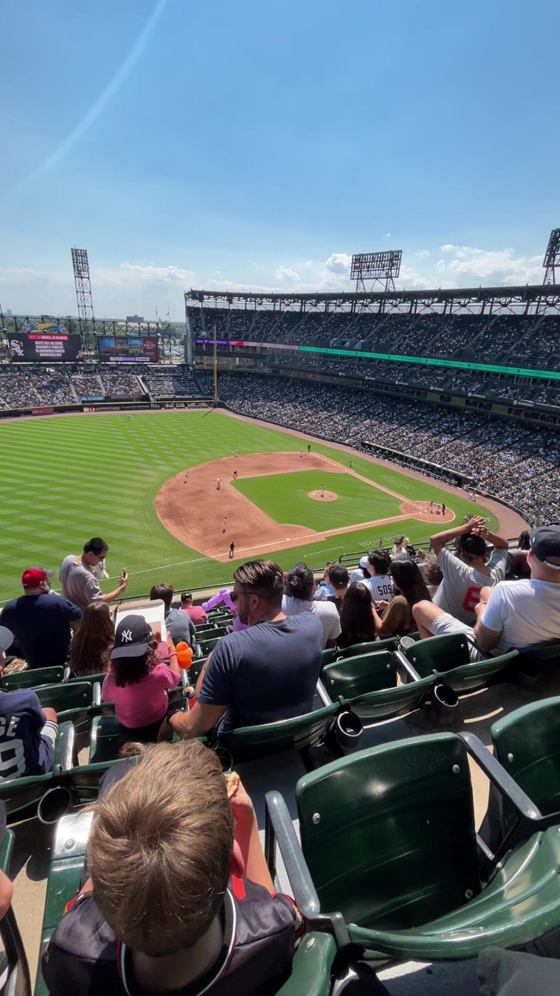 Real Fan View taken from Section 544 at Rate Field by Nancee A