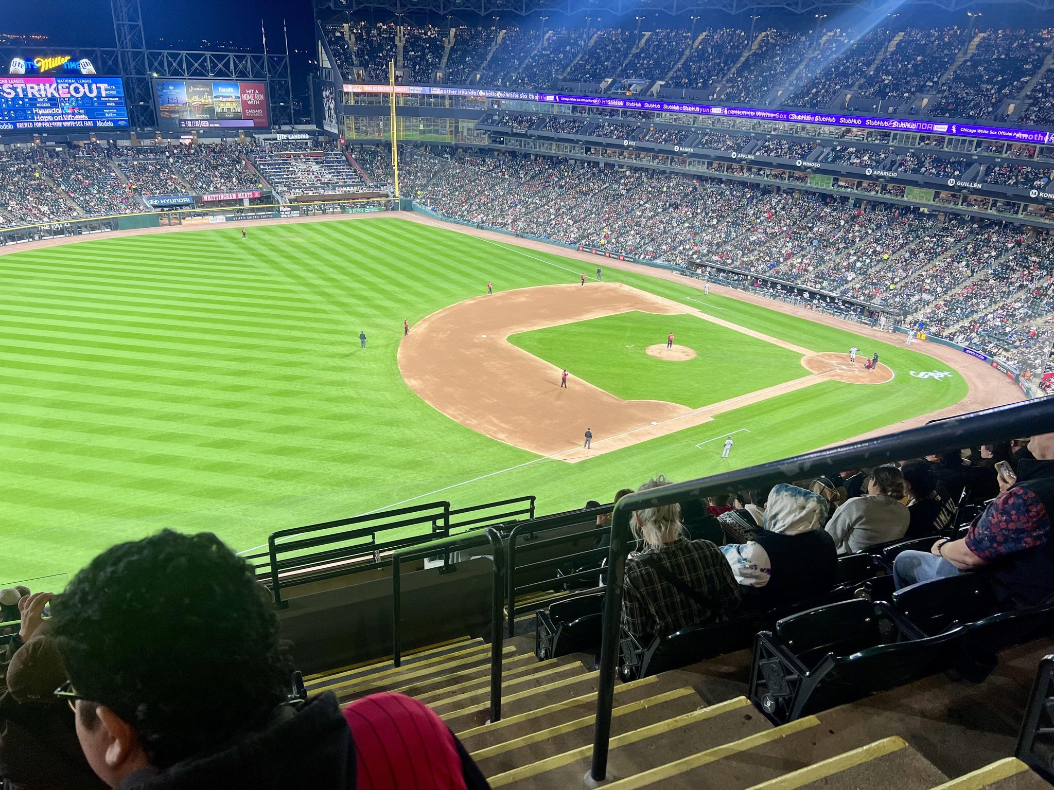 Real Fan View taken from Section 548 at Rate Field by Orlando R