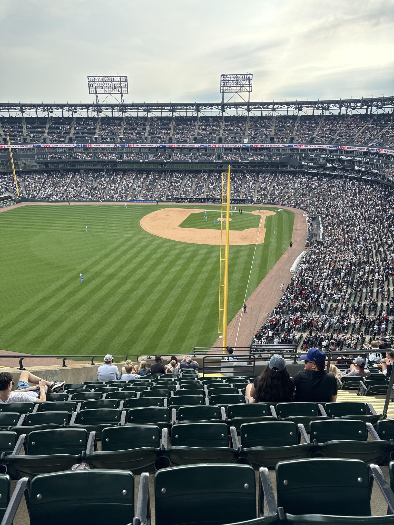 Real Fan View taken from Section 557 at Rate Field by Daniel S