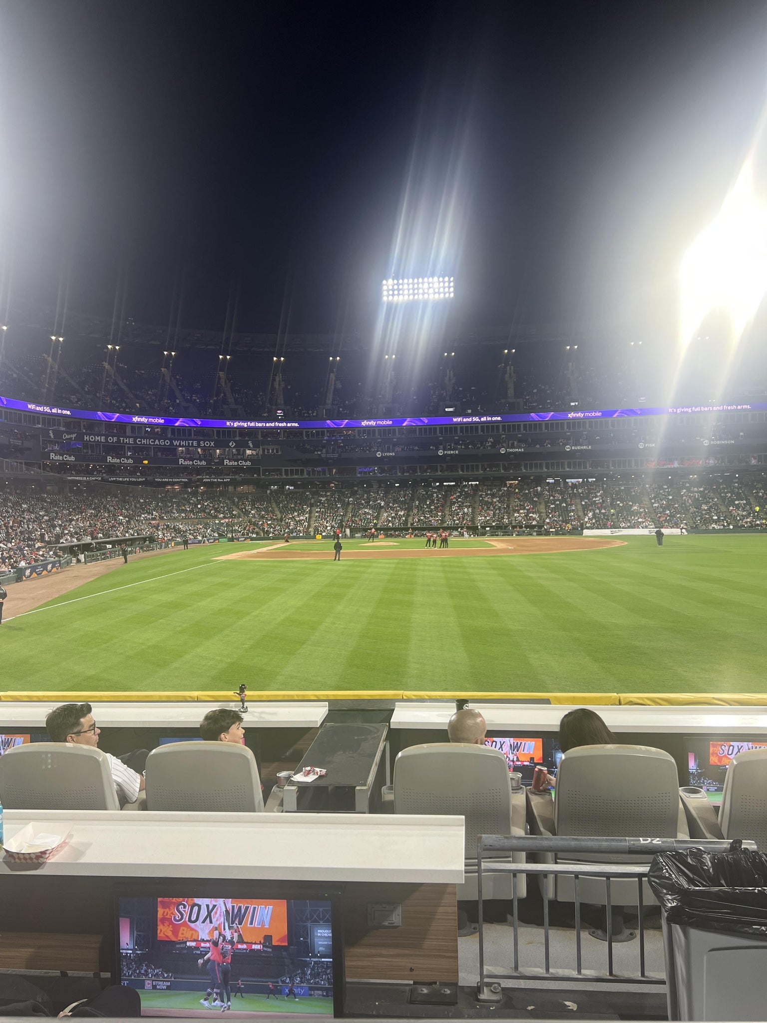 Real Fan View taken from Section ML SEL at Rate Field by Maxwell L