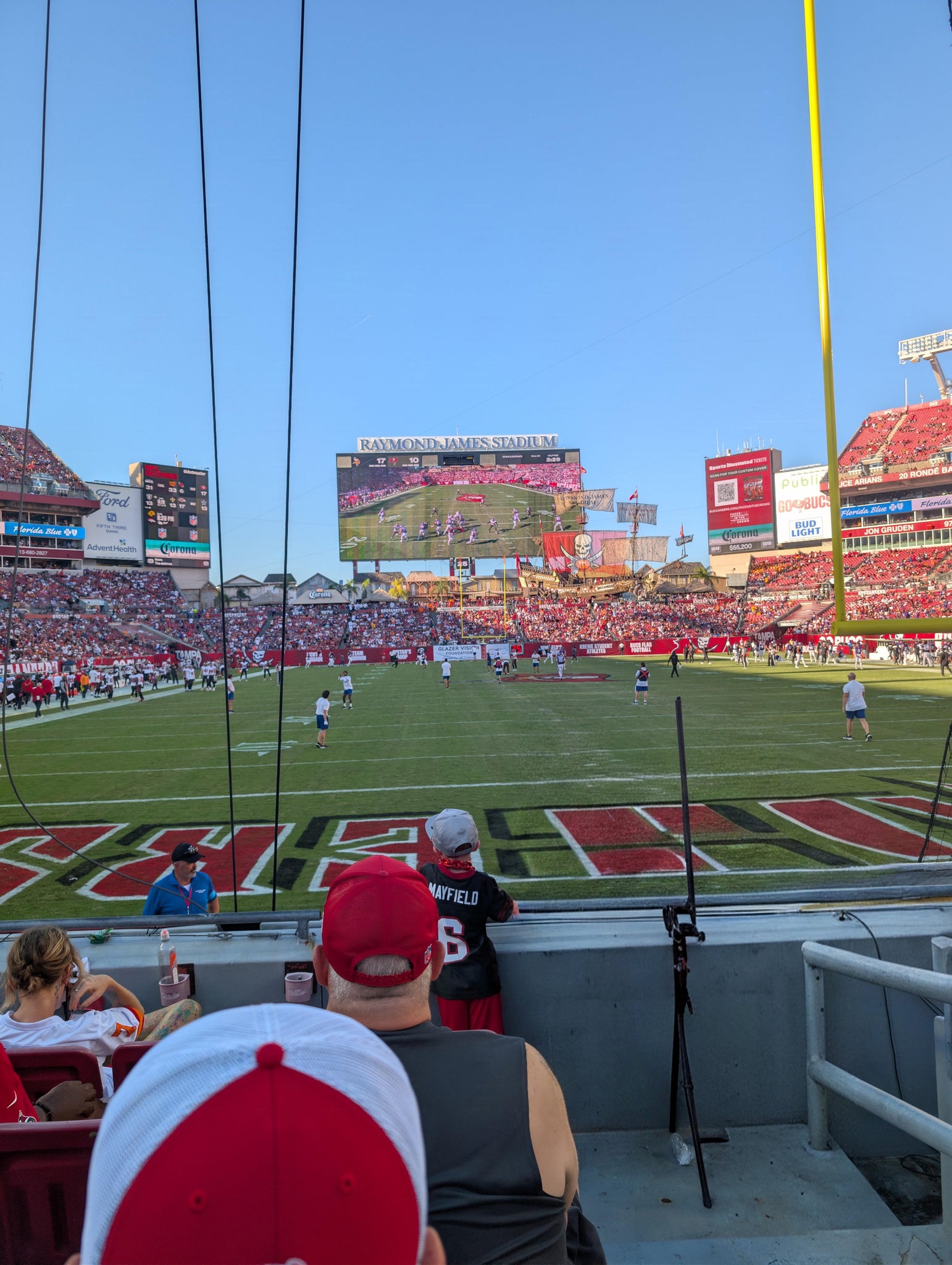 Real Fan View taken from Section 122 at Raymond James Stadium by Ryan B