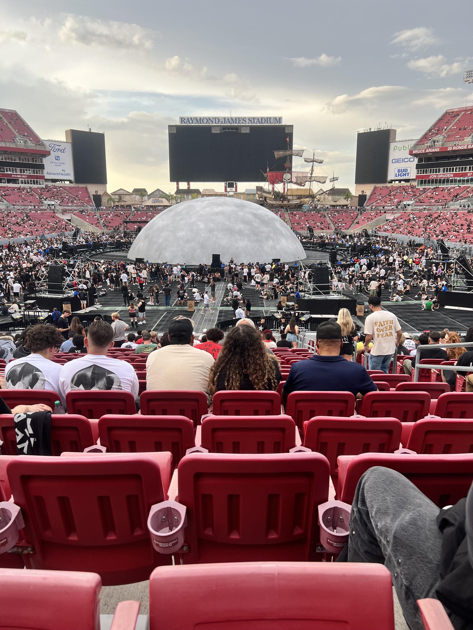 Real Fan View taken from Section 123 at Raymond James Stadium by Katina C