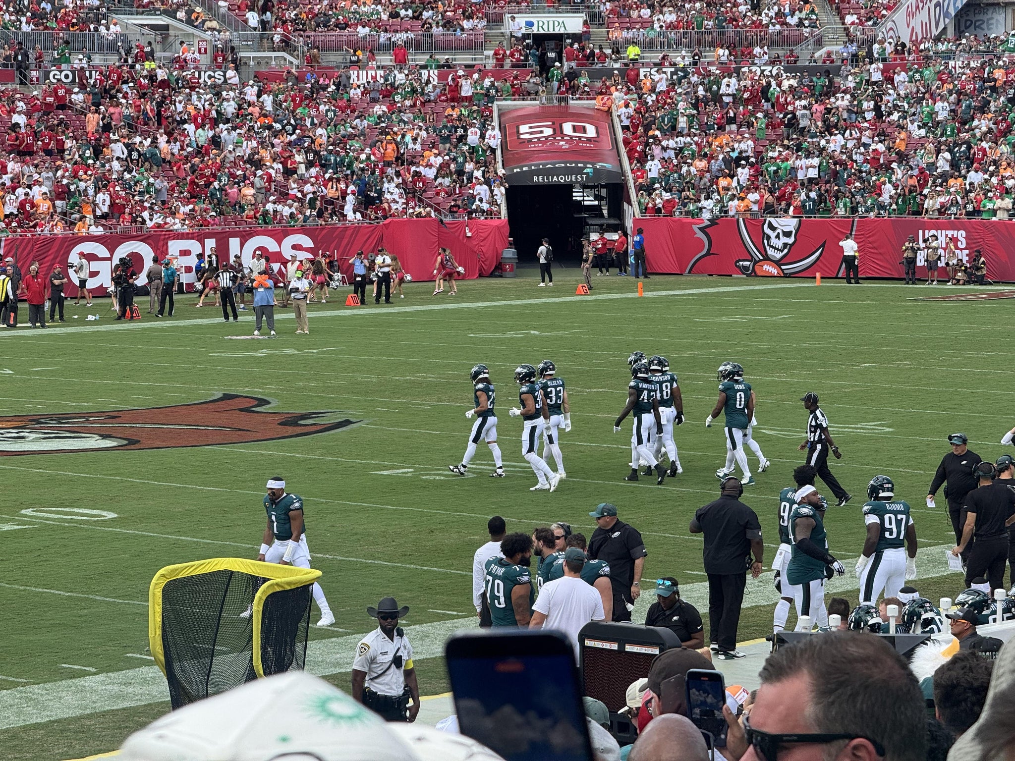 Real Fan View taken from Section 132 at Raymond James Stadium by Rondetrius M