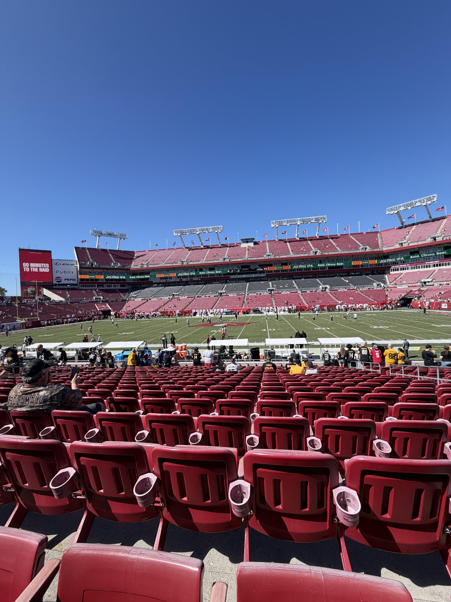 Real Fan View taken from Section 136 at Raymond James Stadium by Josh G