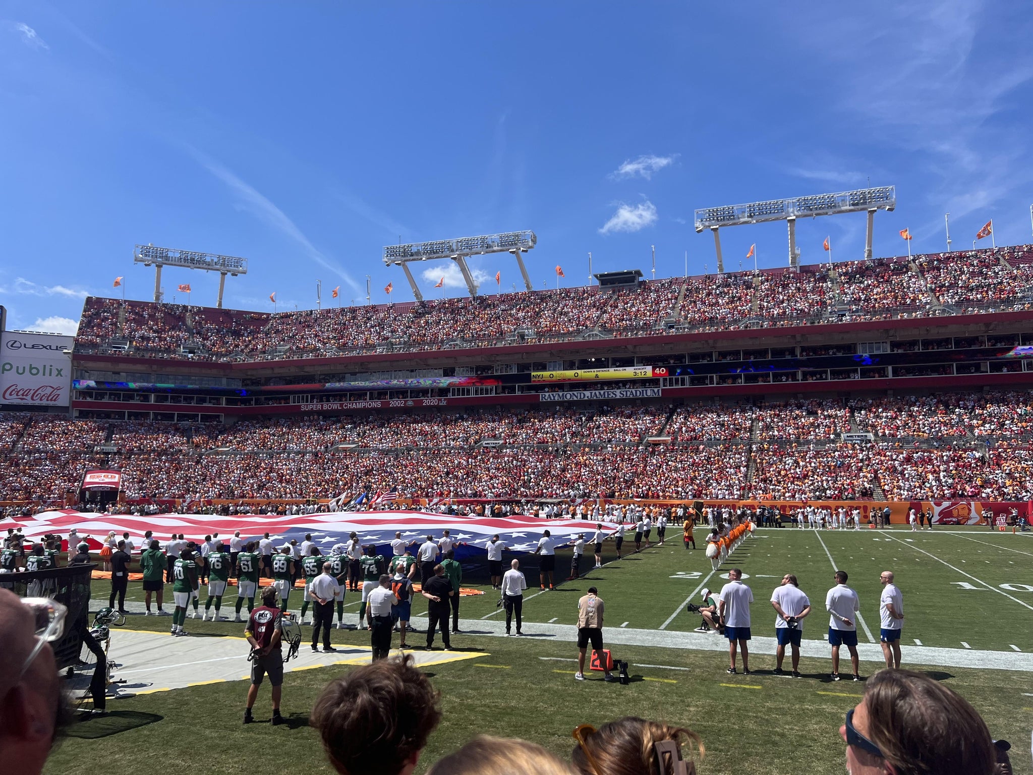 Real Fan View taken from Section 138 at Raymond James Stadium by Lawrence S