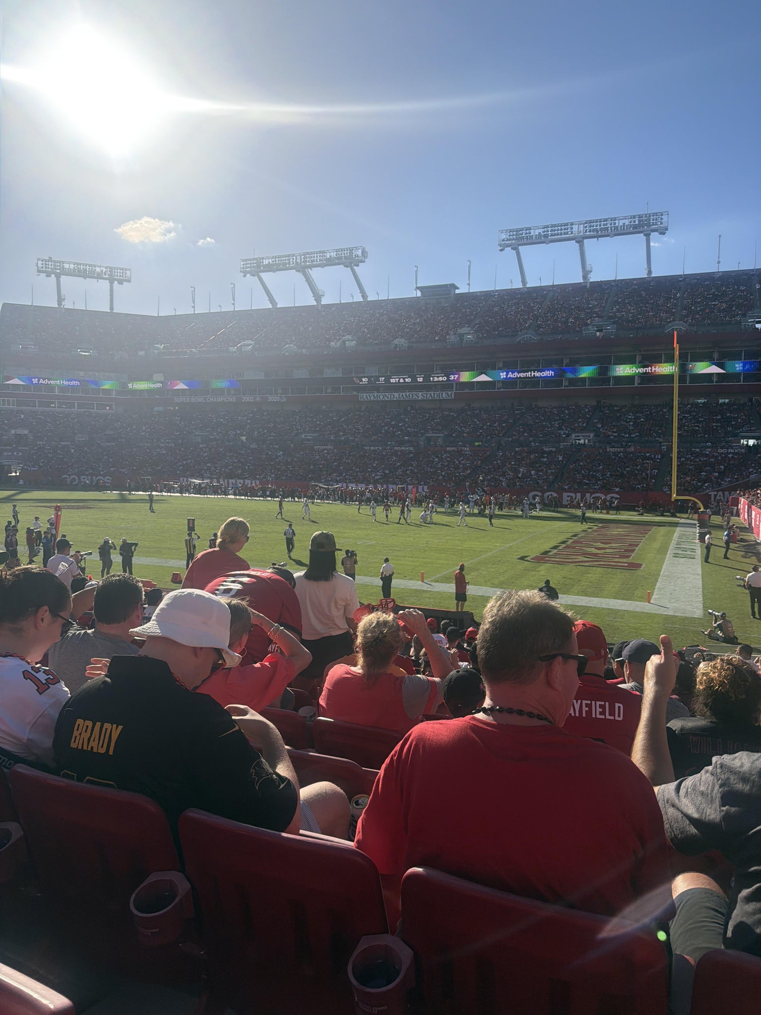 Real Fan View taken from Section 140 at Raymond James Stadium by Kevin L