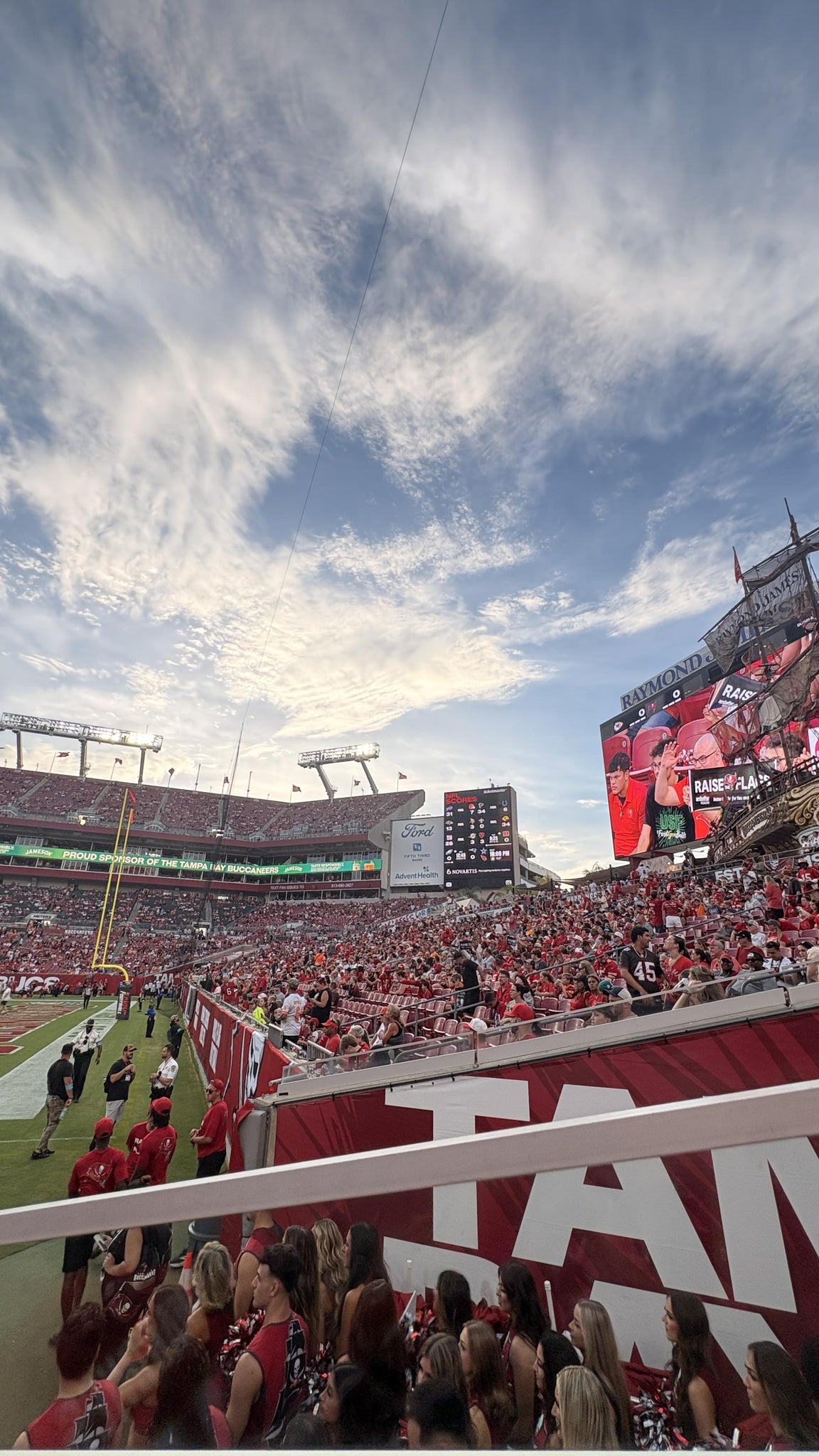 Real Fan View taken from Section 143 at Raymond James Stadium by Isamar R