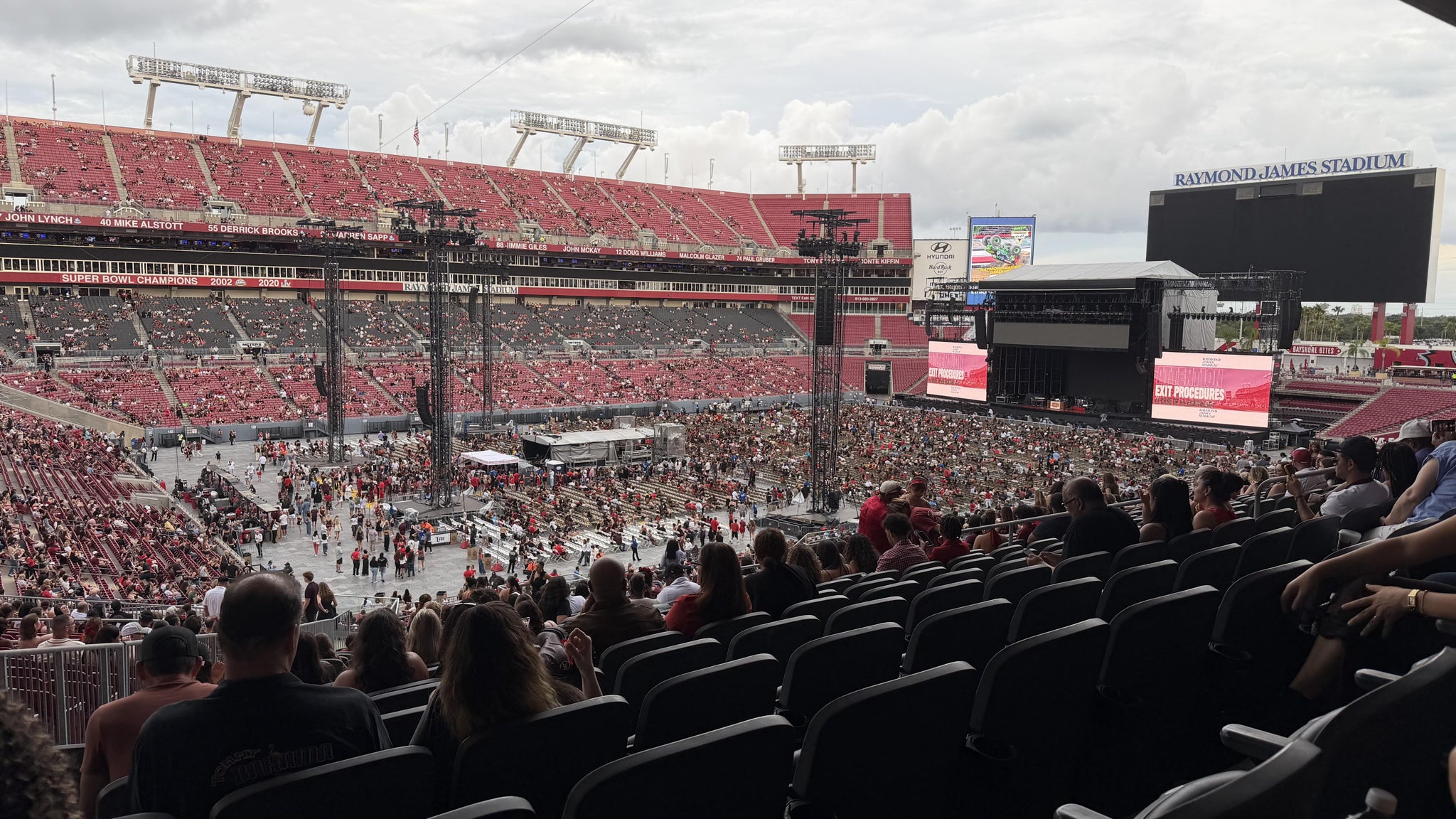 Real Fan View taken from Section 205 at Raymond James Stadium by Olivia H