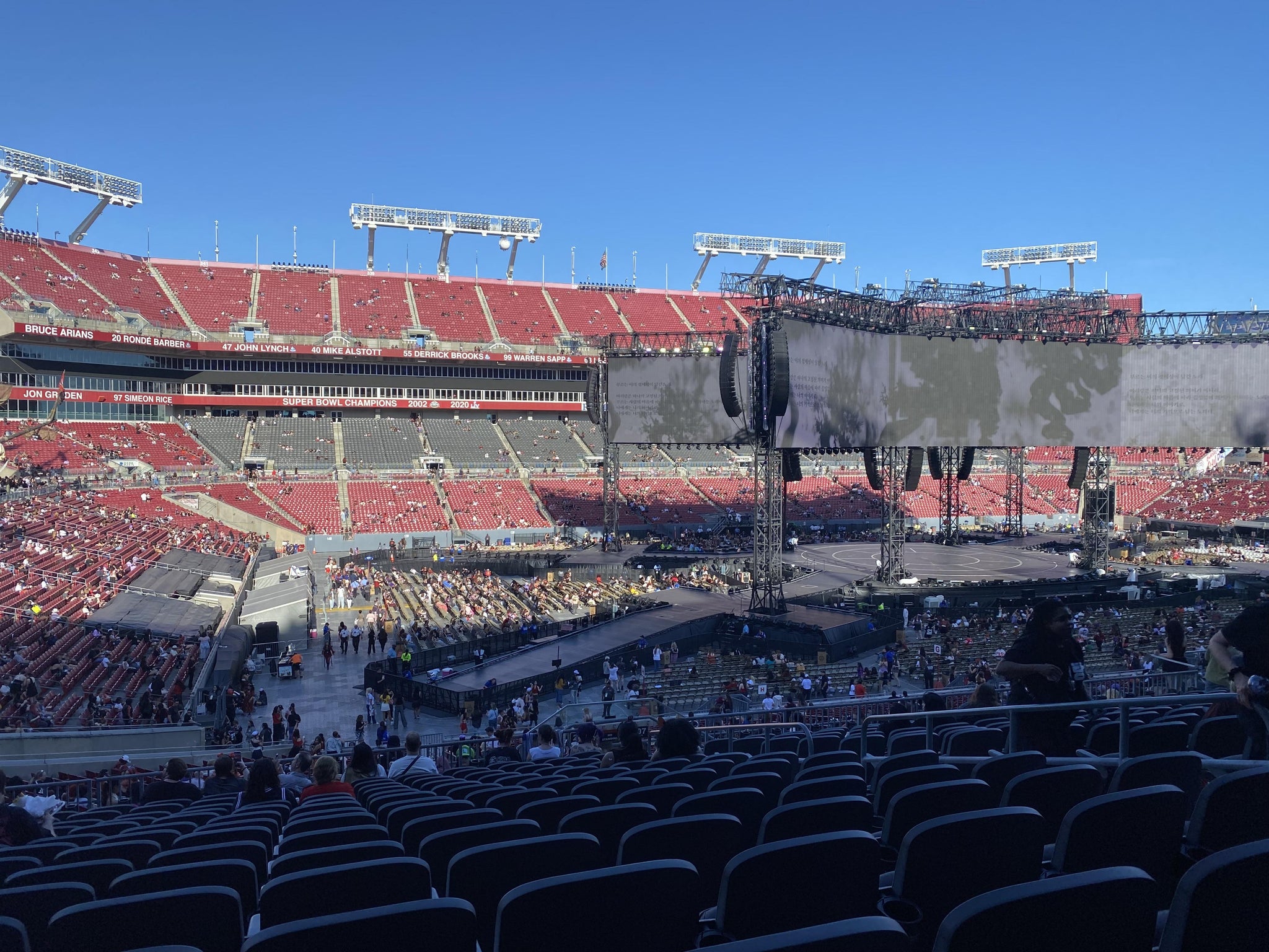 Real Fan View taken from Section 206 at Raymond James Stadium by Bailey M